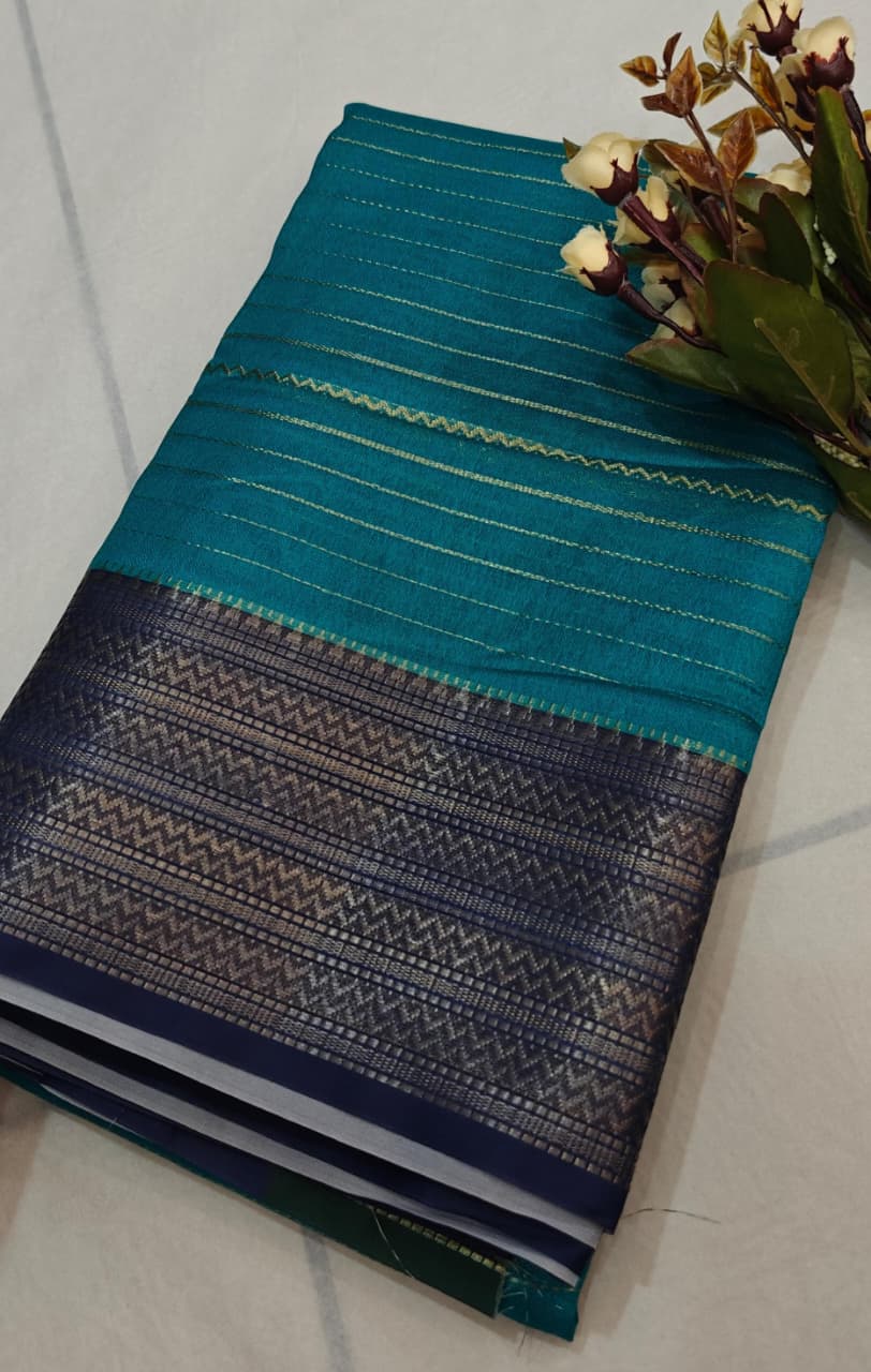Unique collection super soft pure lilen khadi Silk with bp 