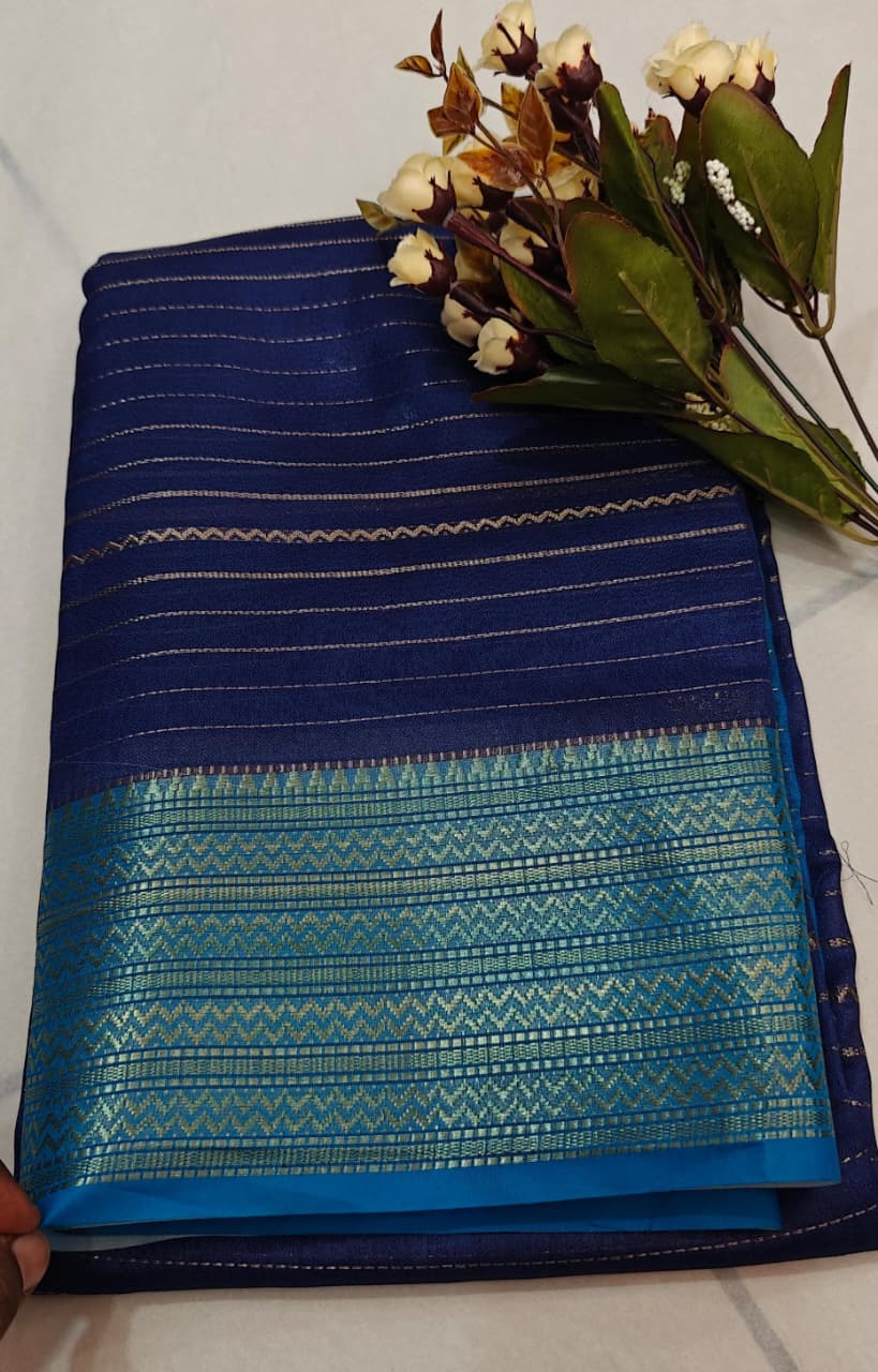 Unique collection super soft pure lilen khadi Silk with bp 