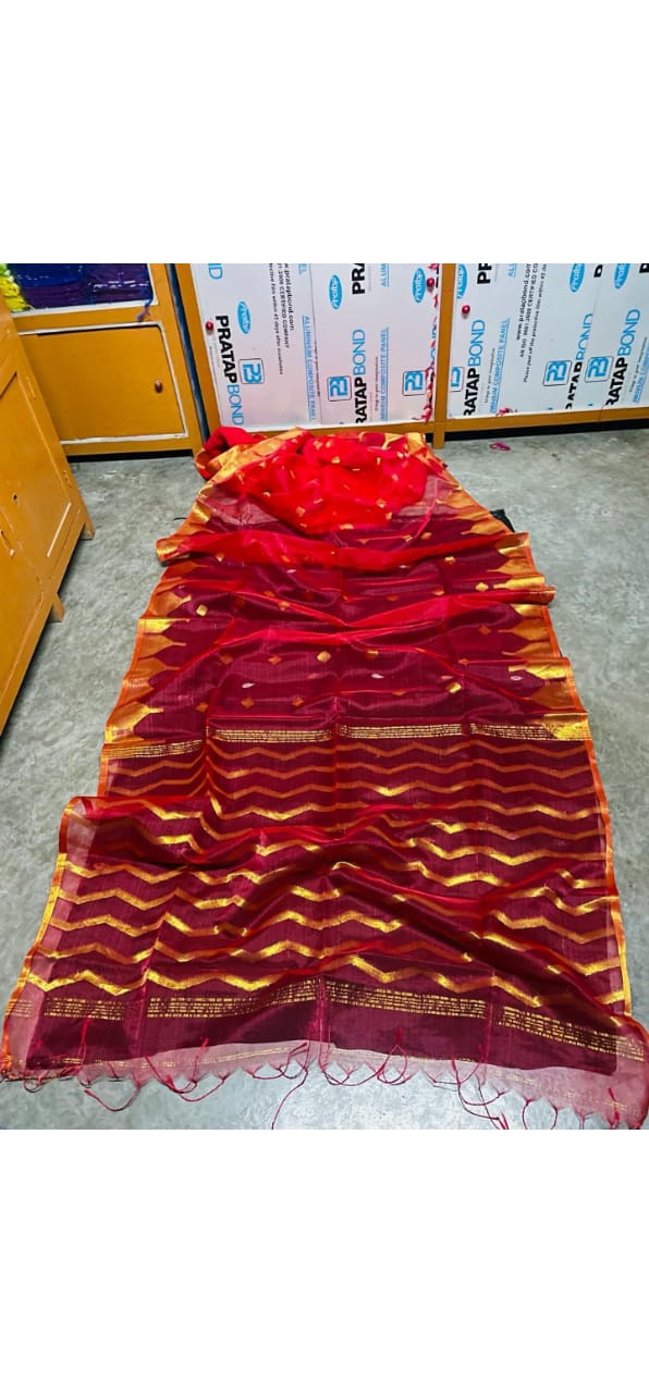 EXCLUSIVE PRIMIUM QUALITY ZORI BEKI MOSLINE BENARASHI SAREE