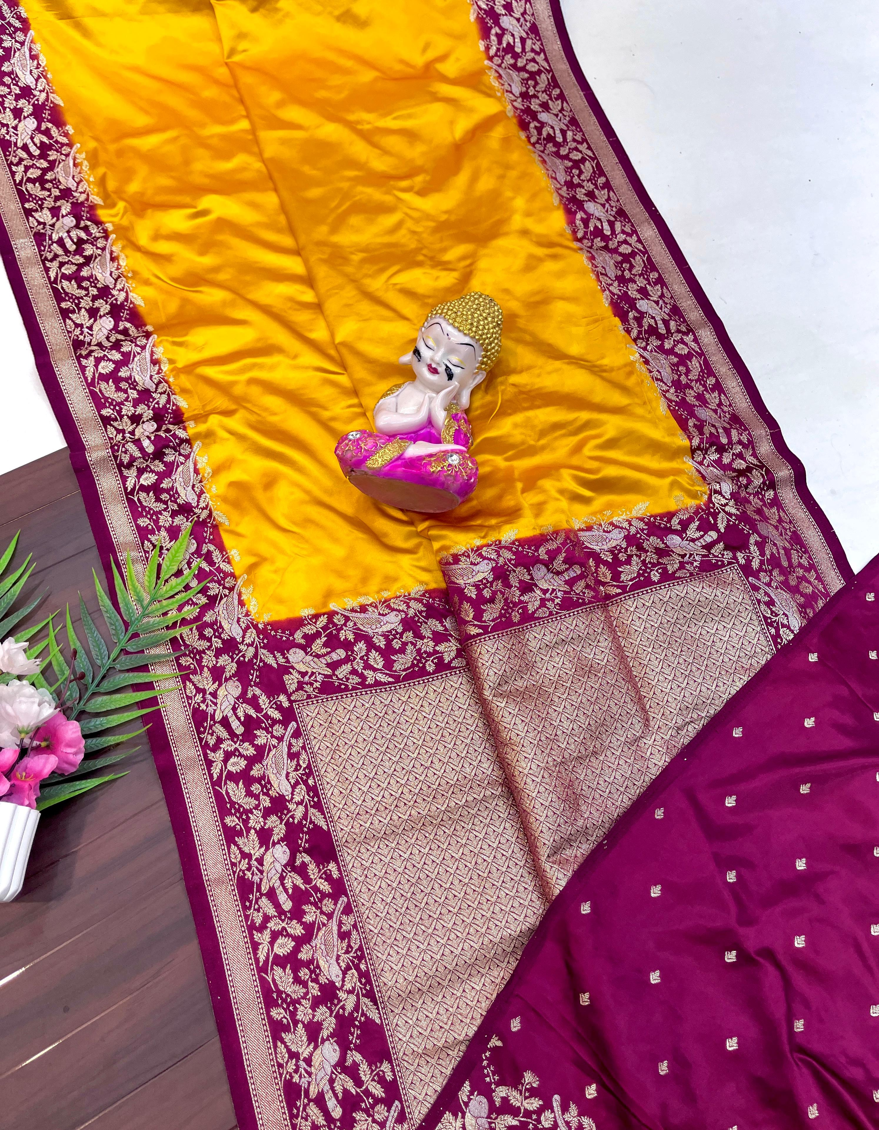 Premium quality “mushroom gajji silk”