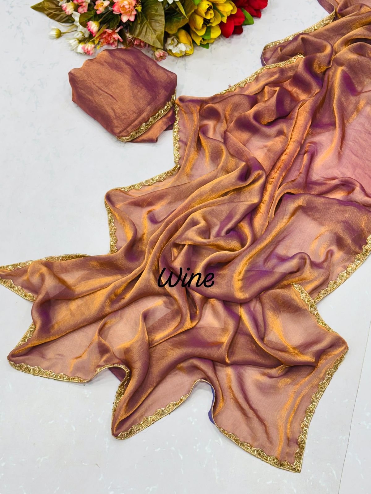 Bridal bollywood party wear pure Fandy zimichu Silk with same catalogue bp
