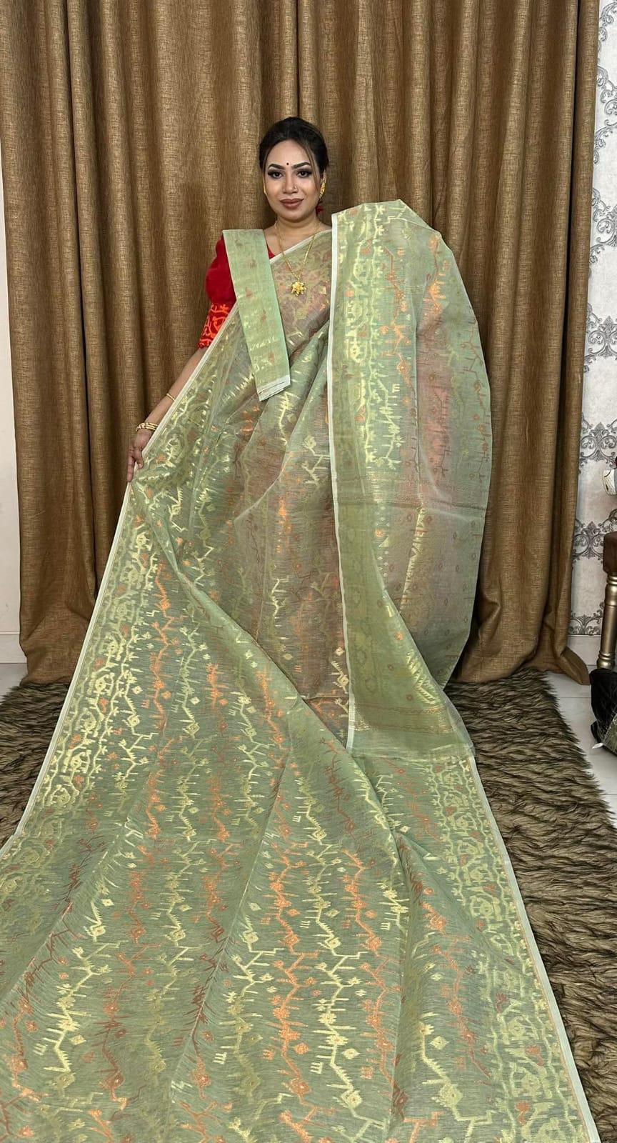 Exclusive premium quality   JAMDANI.  . dhakai jamdani