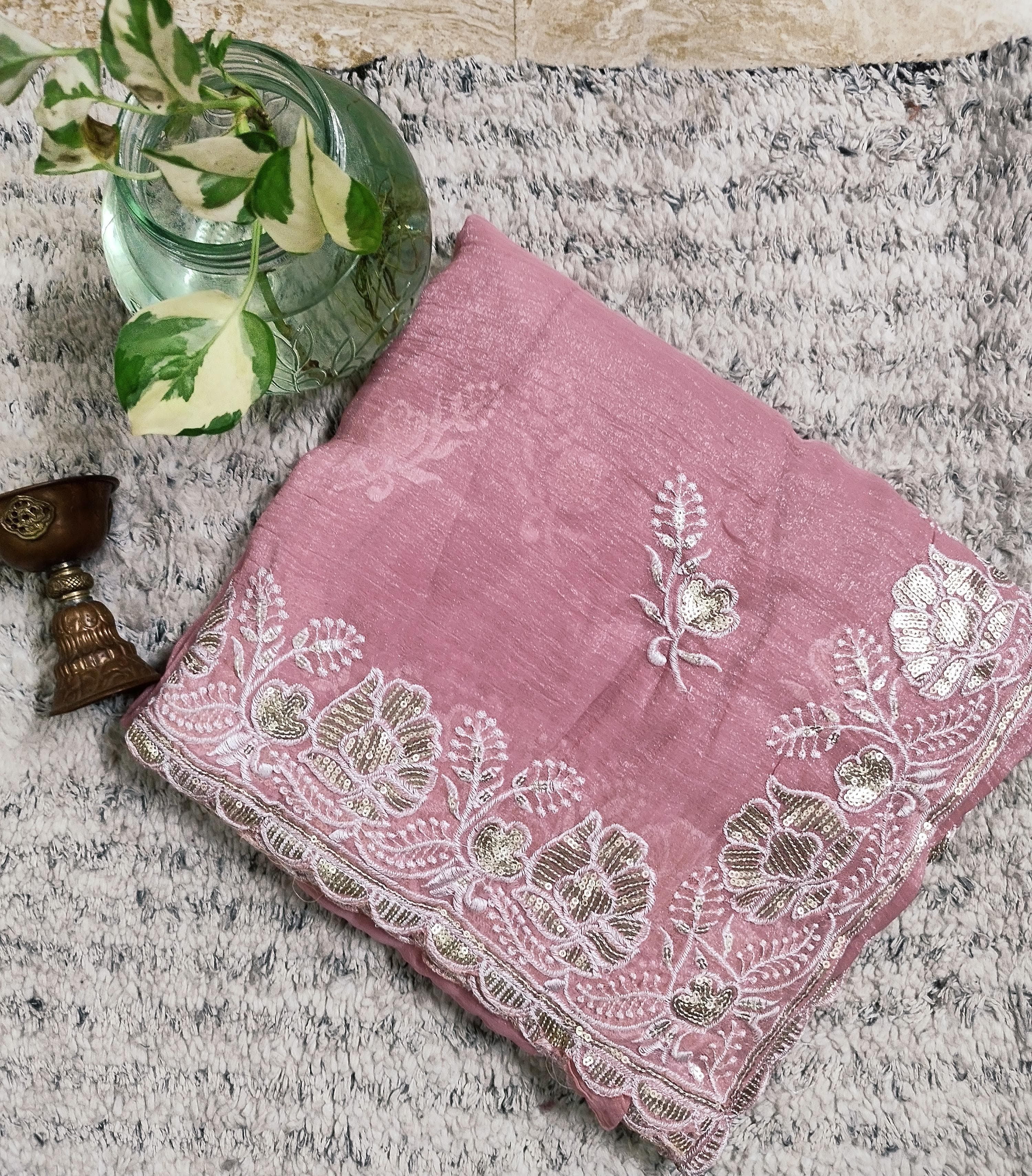 soft pure (unique upercollection) party wear karani pashmina Silk