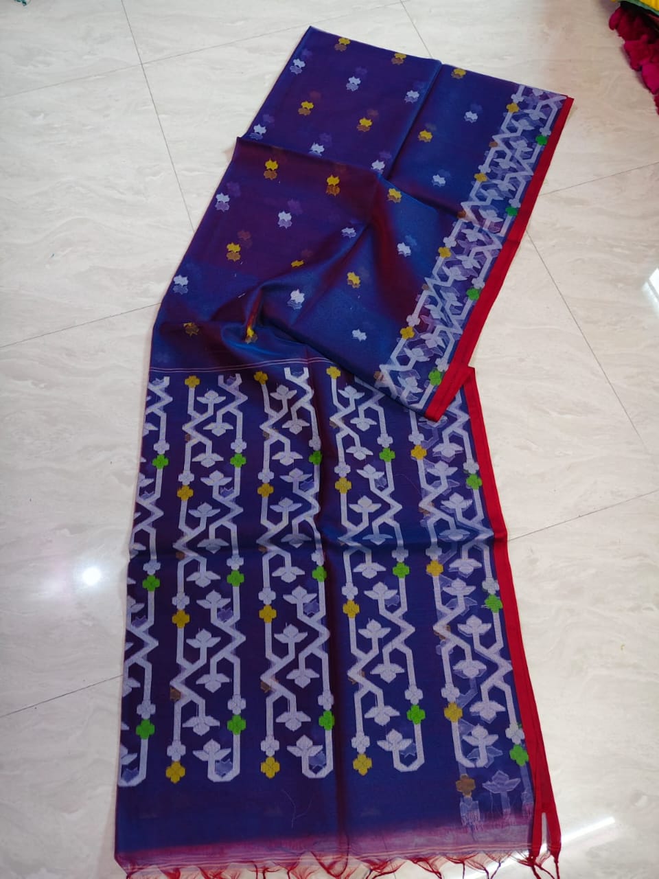 EXCLUSIVE PRIMIUM QUALITY MINA MOSLINE BENARASHI SAREE  