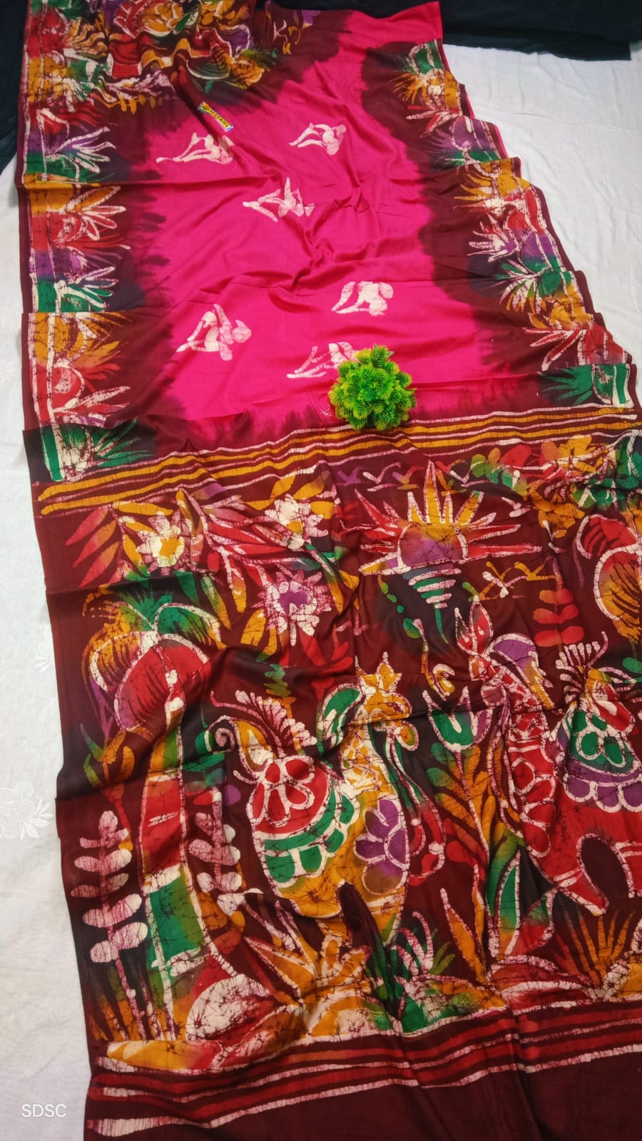 Pure Cotton Handbatick Saree