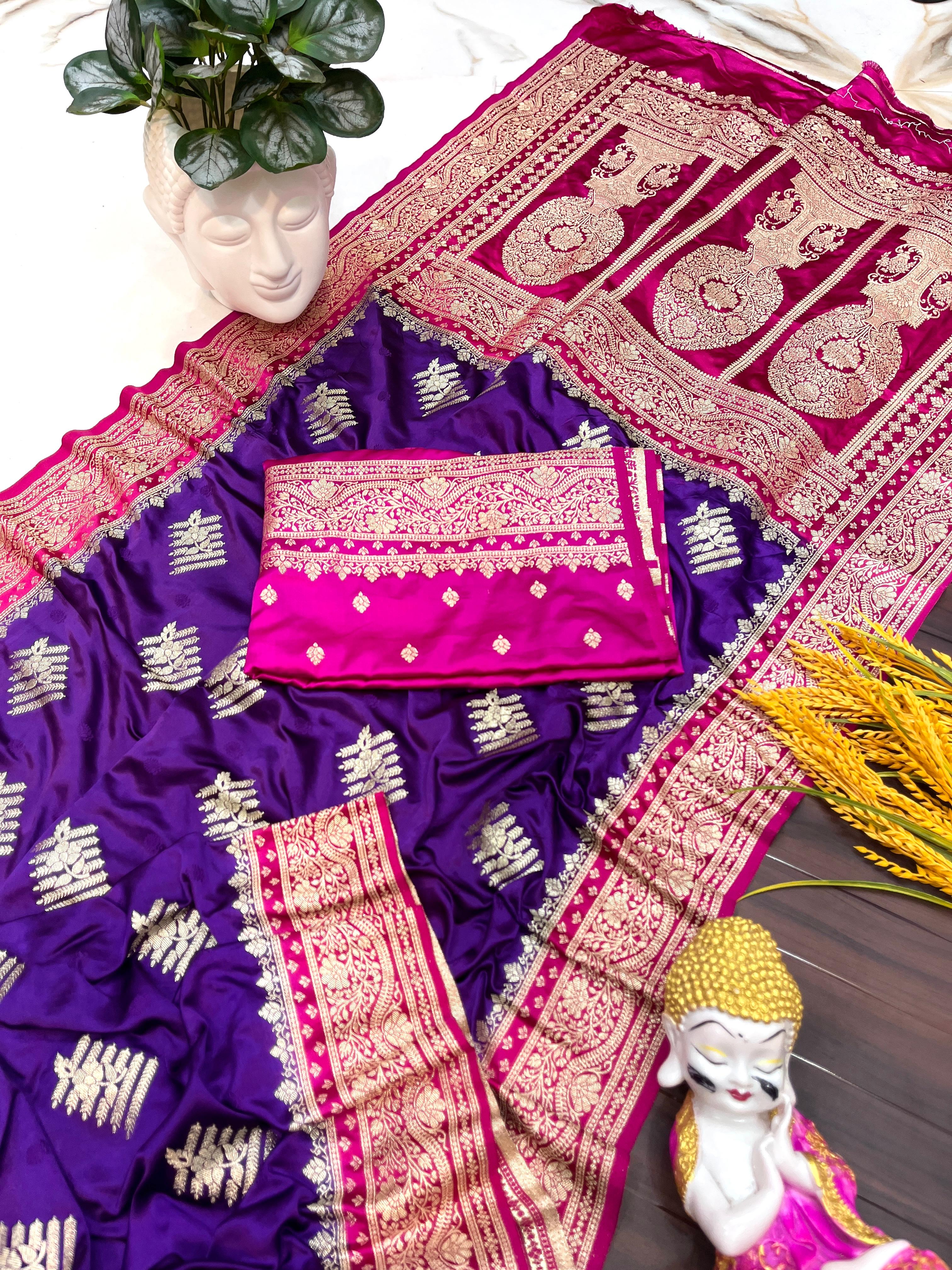 Premium quality “mushroom gajji silk”