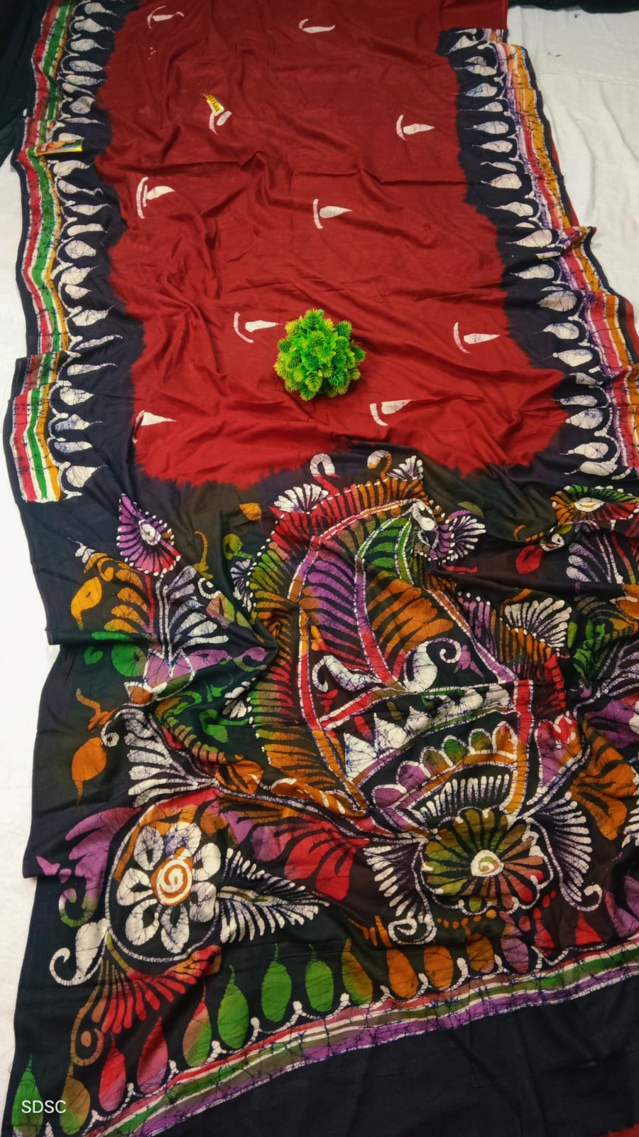 Pure Cotton Handbatick Saree