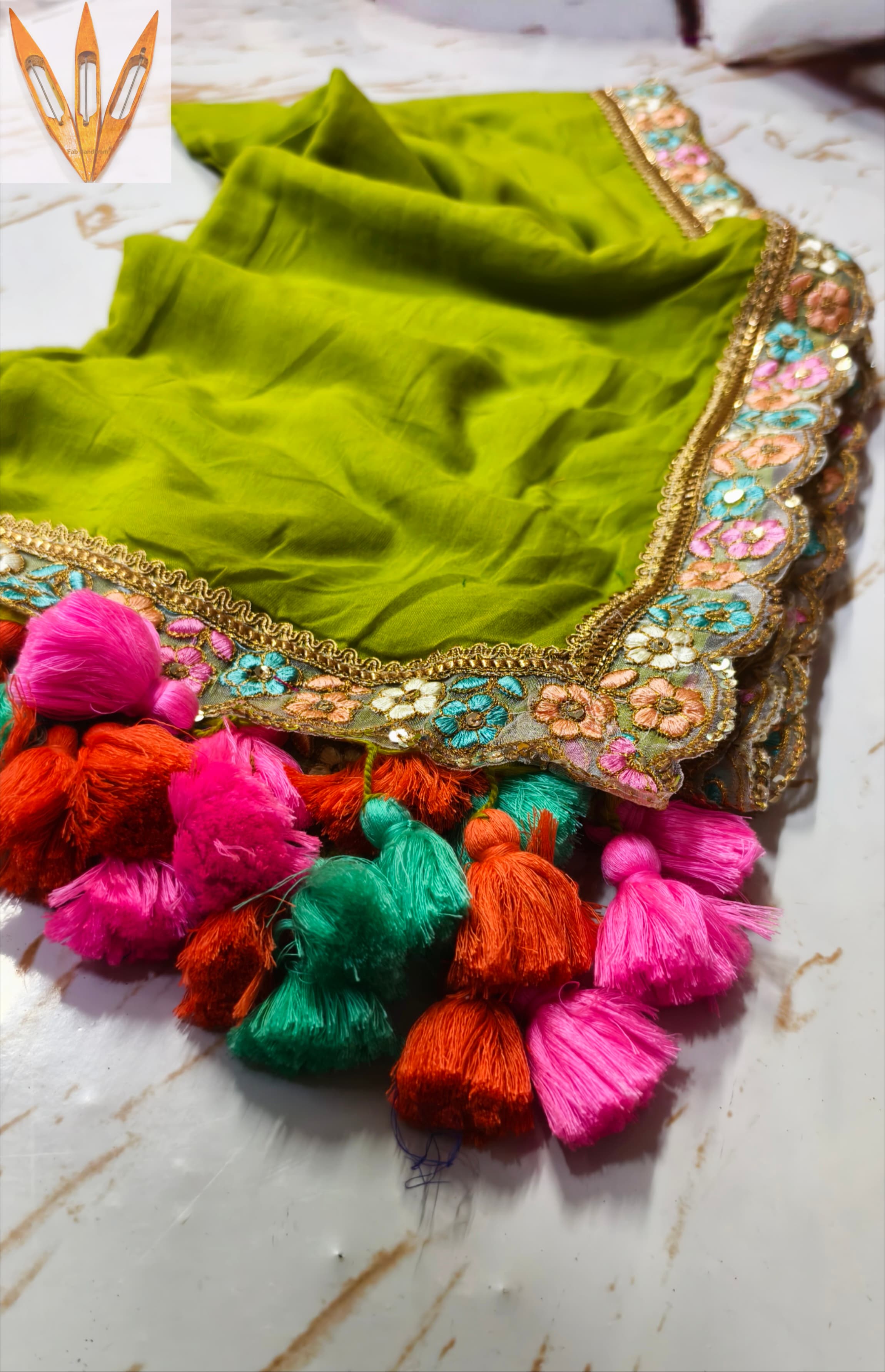 120 count pure Mull cotton jardousi less border saree