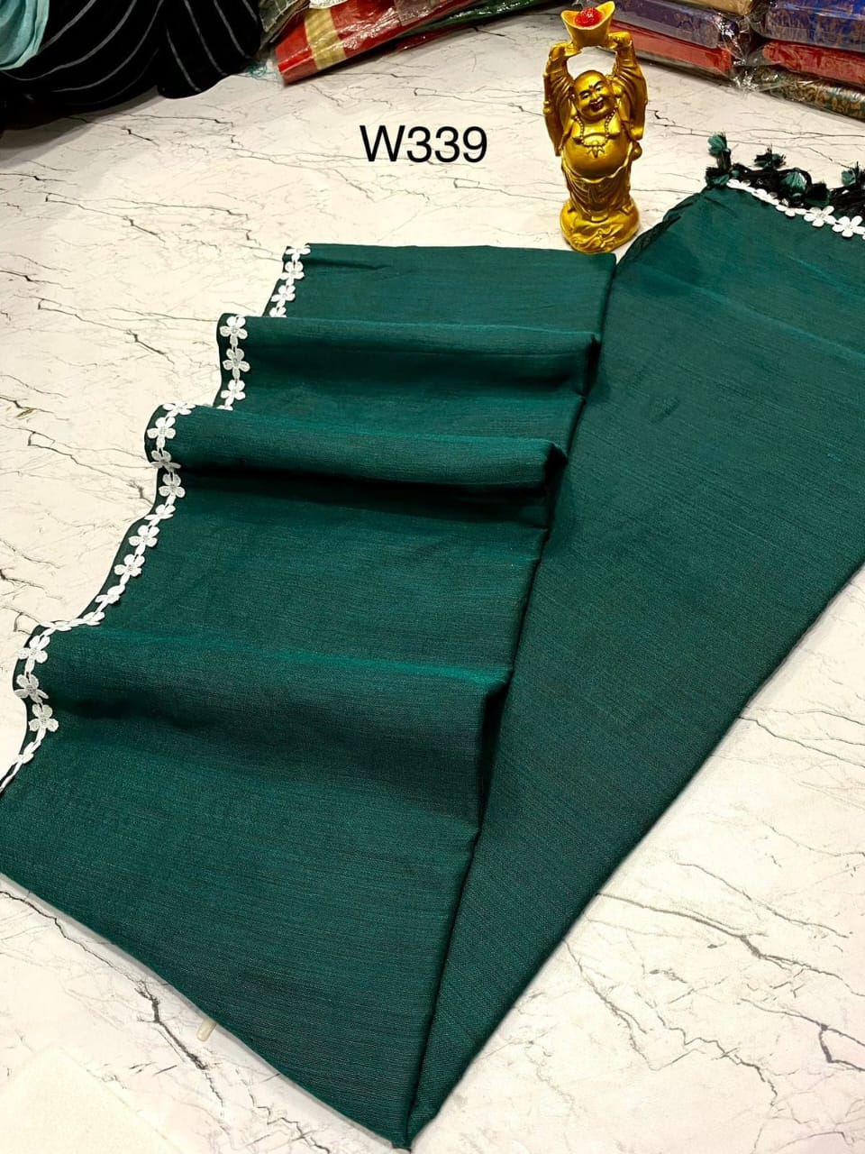EXCLUSIVE PRIMIUM QUALITY NAYAN TARA LACE COTTON SAREE