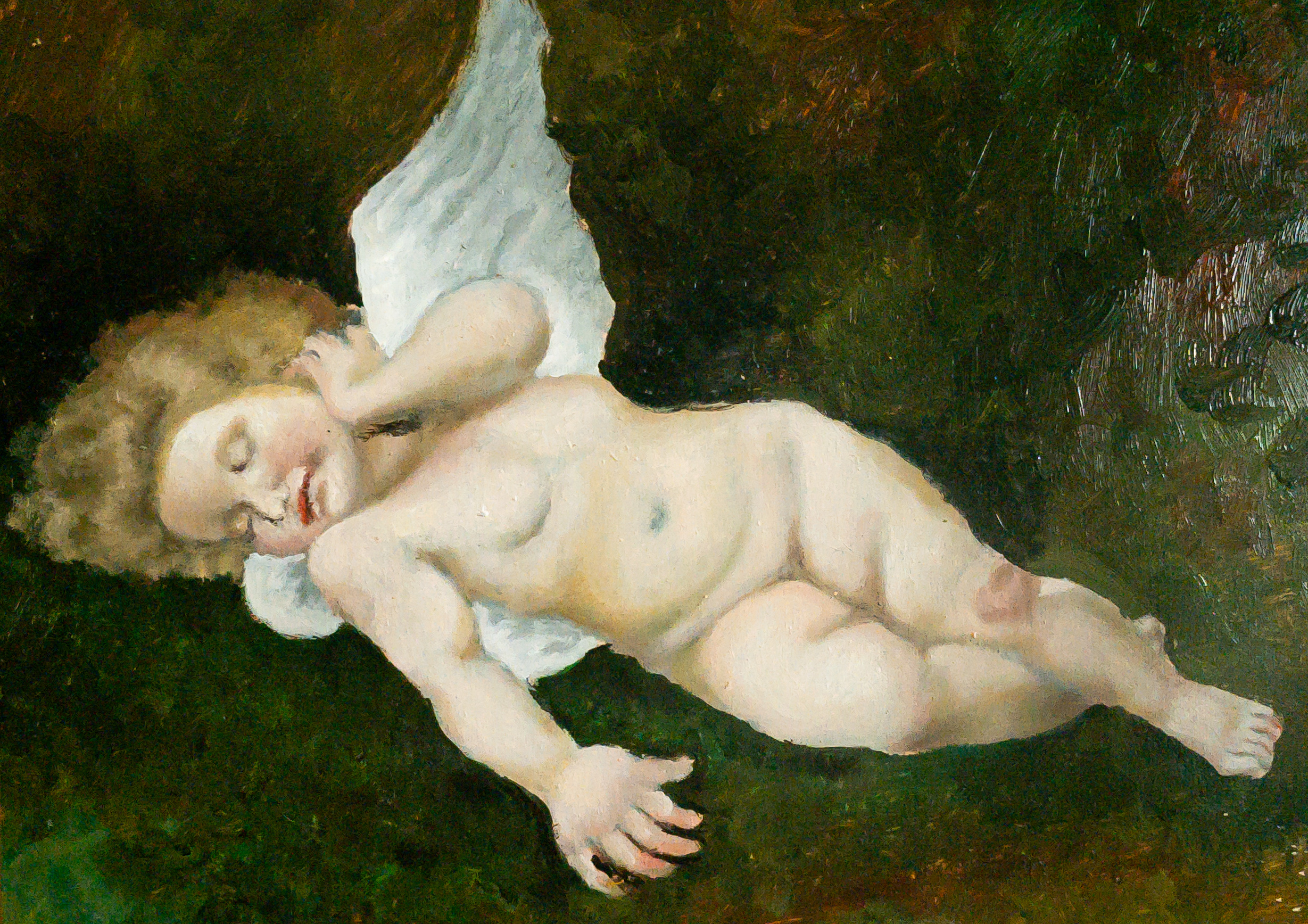 Sleeping Cupid (after Léon Jean Bazile Perrault)