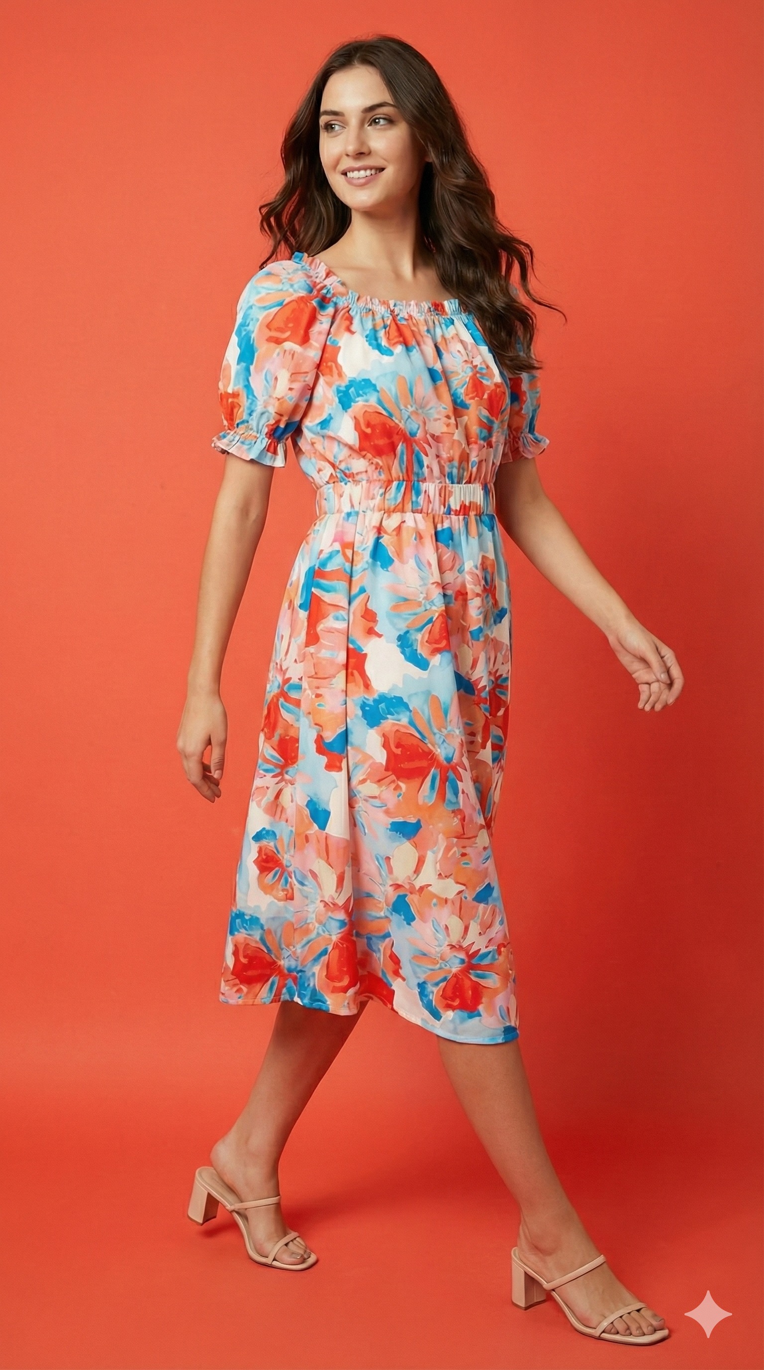 FLORAL A-LINE DRESS