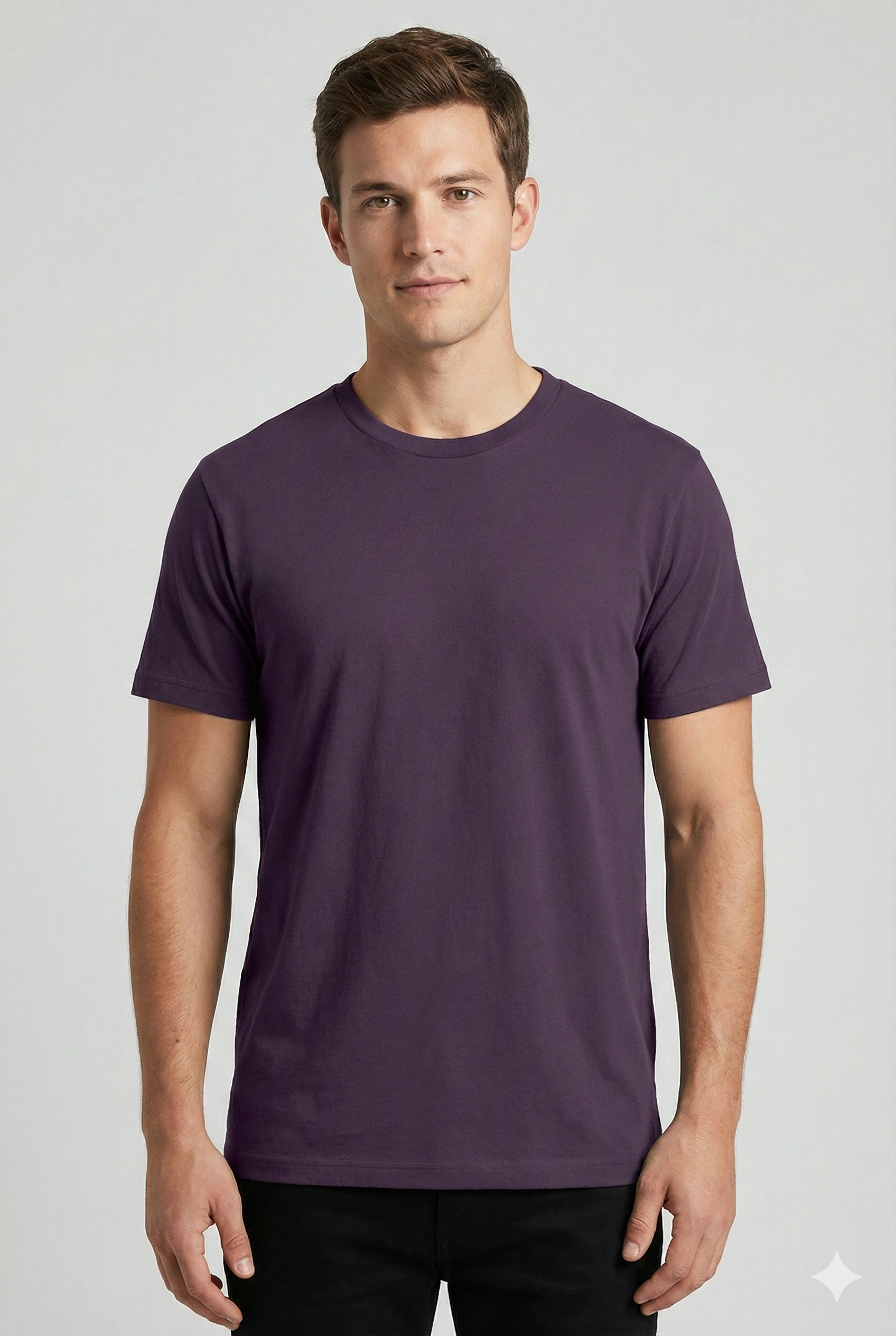 RELAXED T-SHIRT PLAIN | BERRY WINE