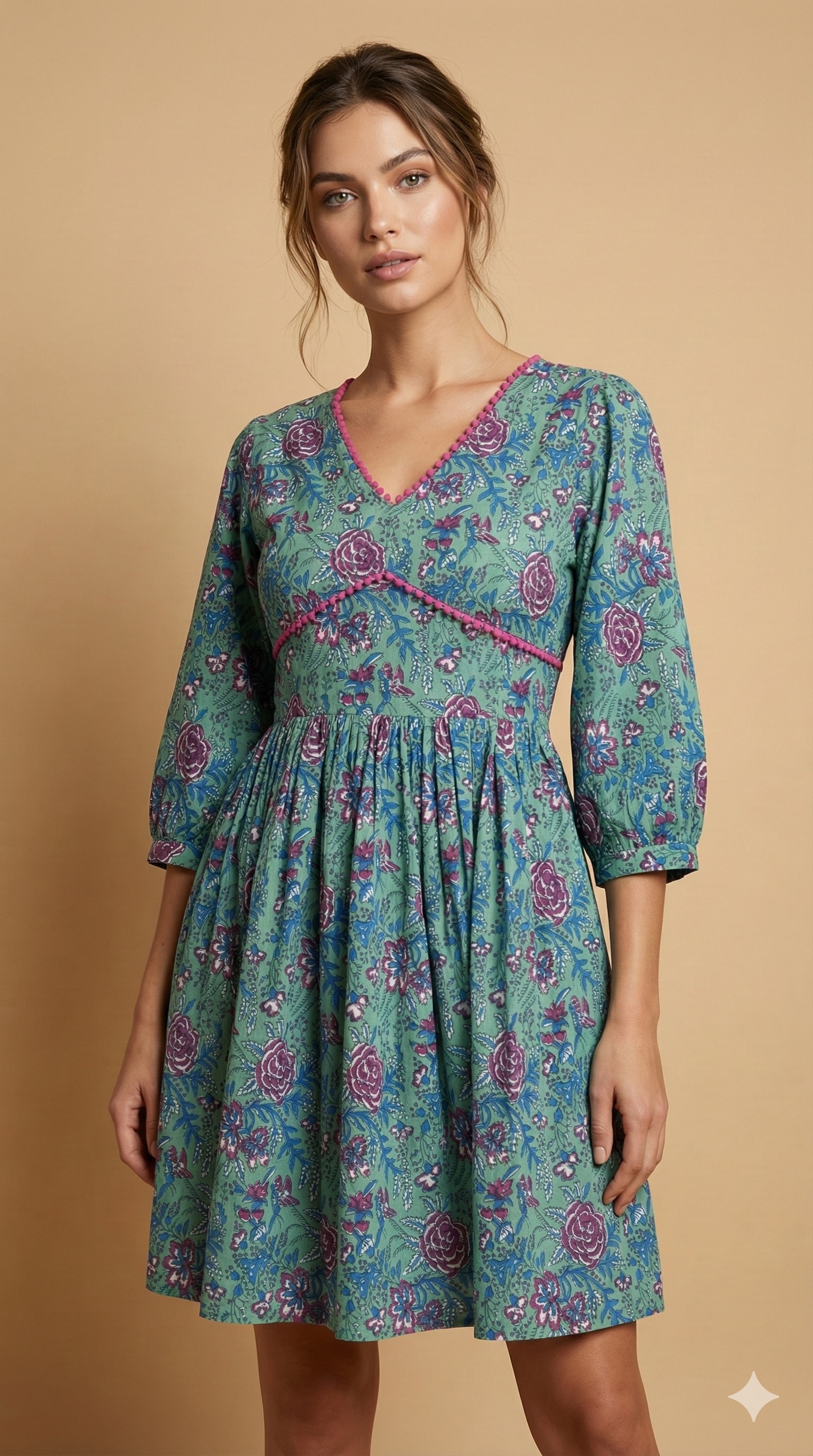 PRINTED FLORAL TUNIC