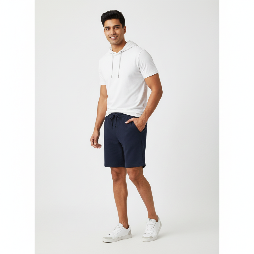 COTTON SHORT | DARKEST BLUE