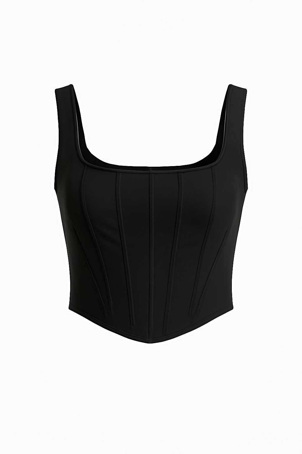 BLACK STYLISH TANK TOP