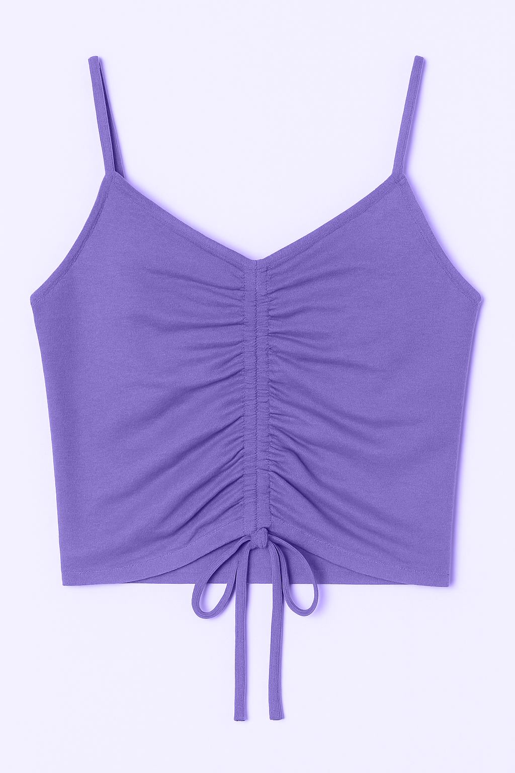 SOLID RIBBED TOP LAVENDER