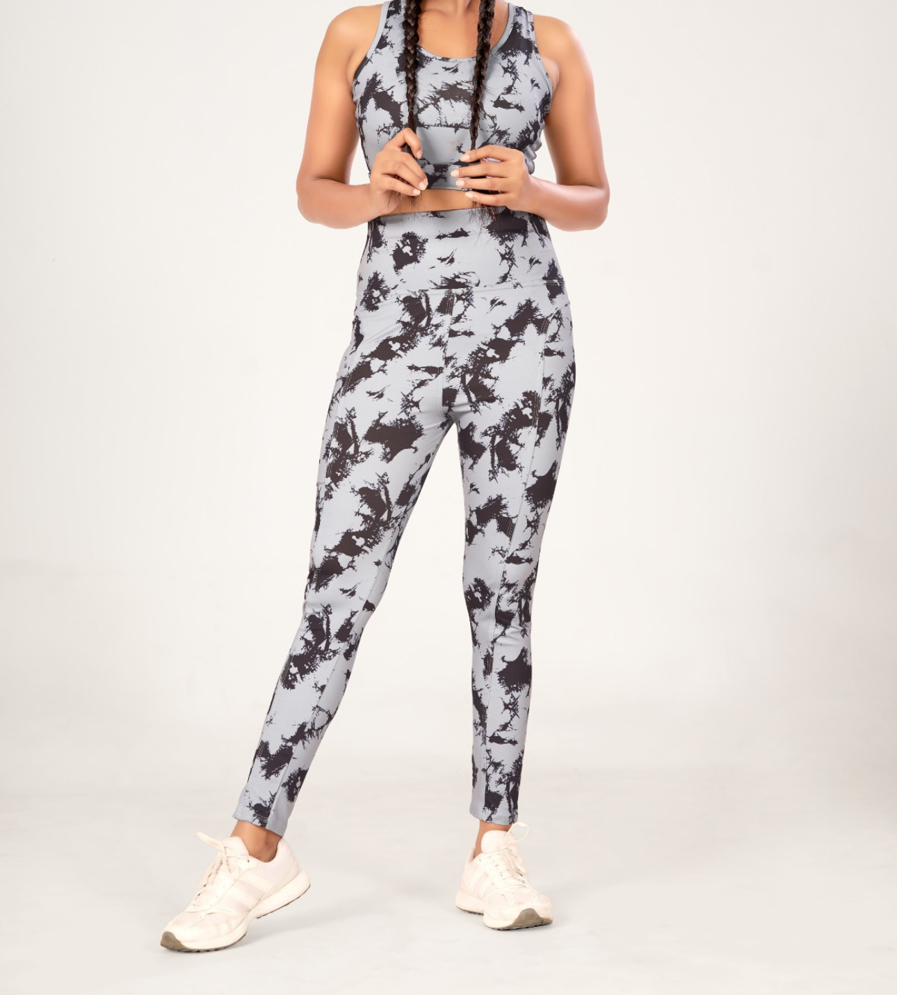 YOGA CO-ORD PRINTED BRA