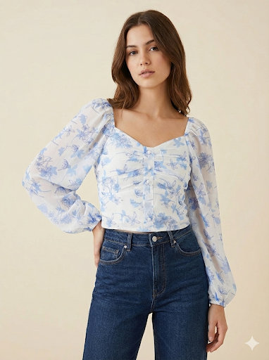 GEORGETTE CROP TOP