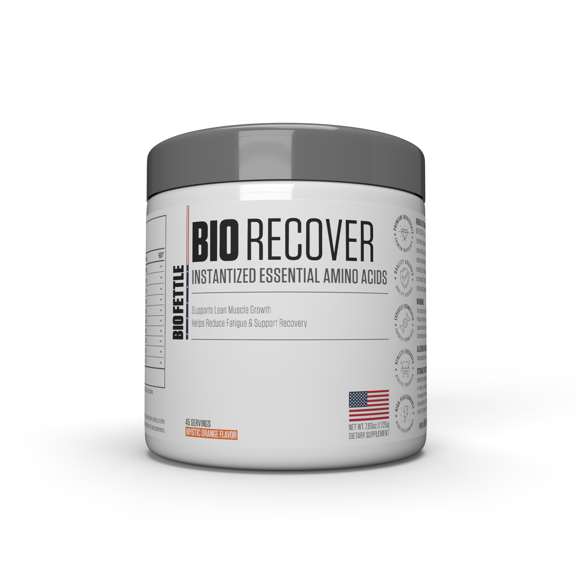 BIO RECOVER Instantized Essential Amino Acid's (Mystic Orange Flavor ~ 45 Servings)
