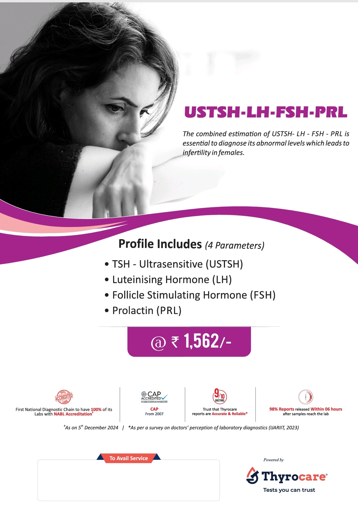 USTSH-LH-FSH-PRL Hormone Profile Test