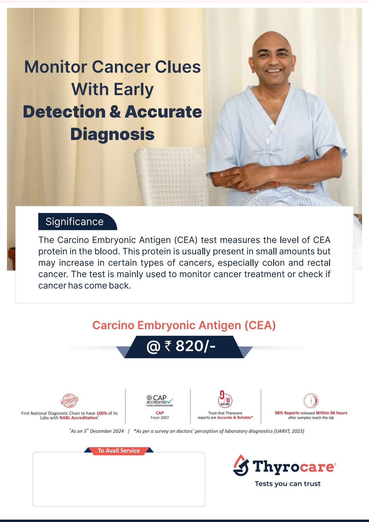 Carcino Embryonic Antigen (CEA) Test