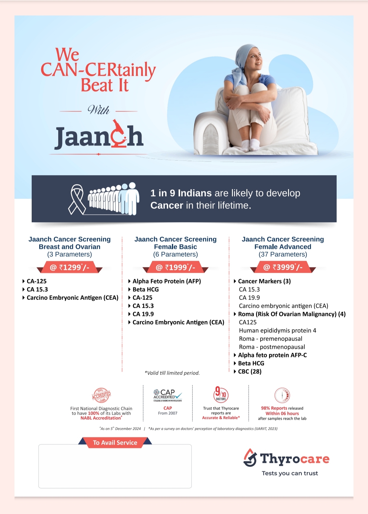 Jaanch Cancer Screening Packages