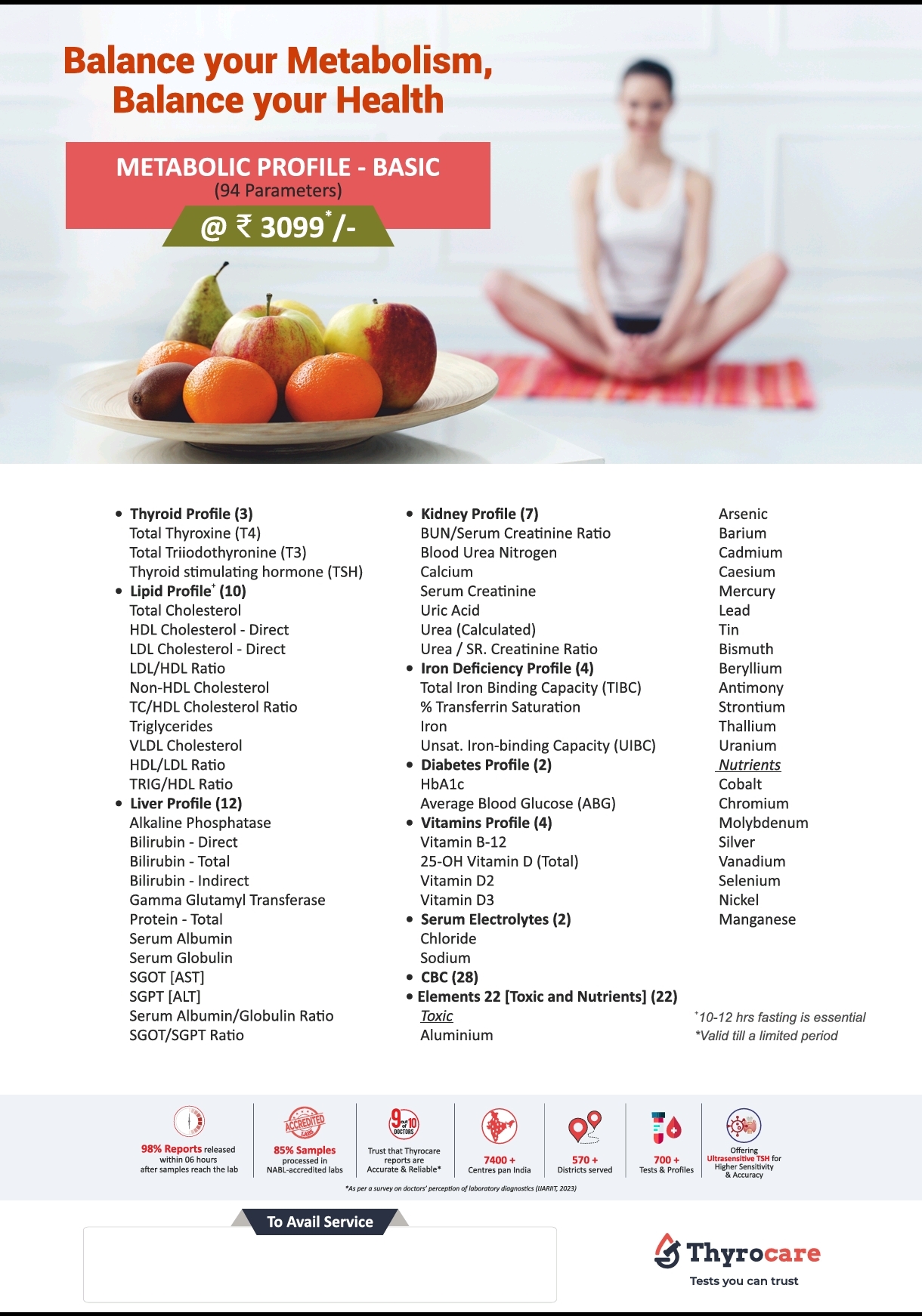 Metabolic Profile - Basic
