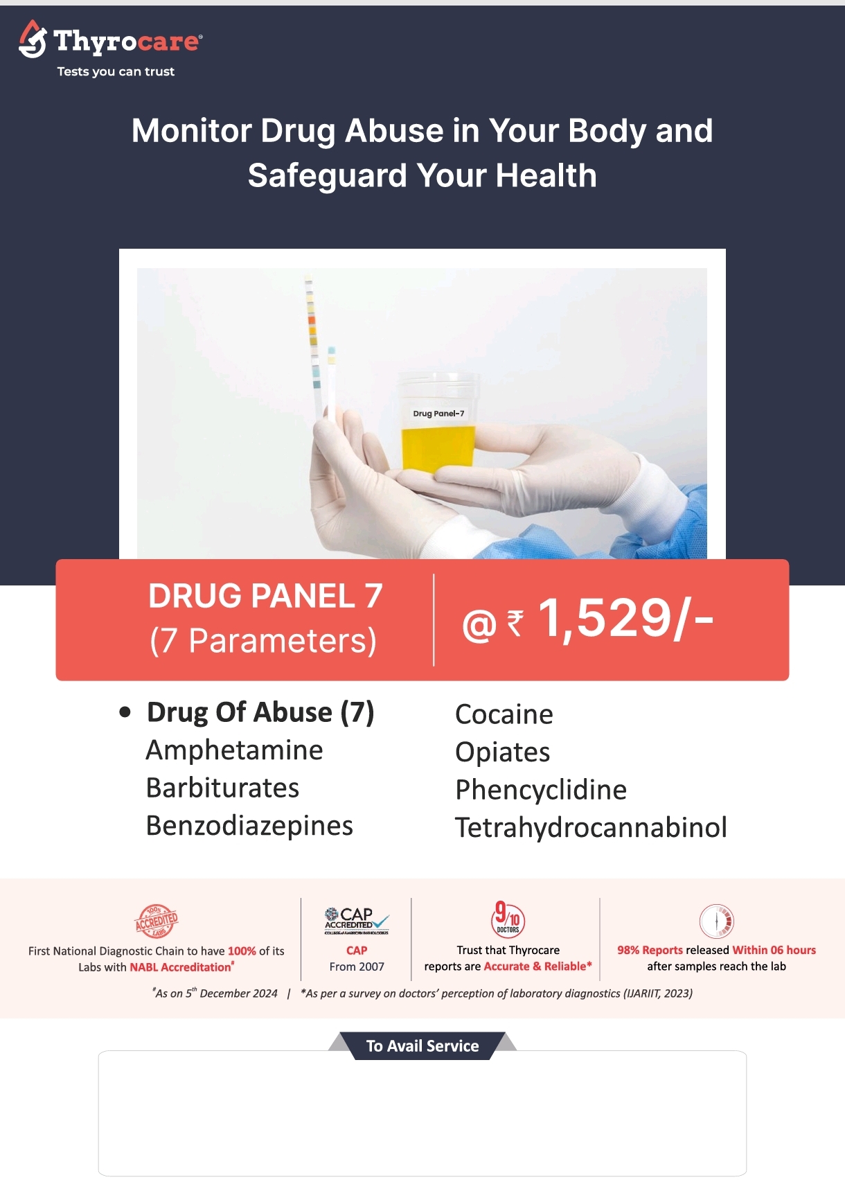 Drug Panel 7 (7 Parameters) Test