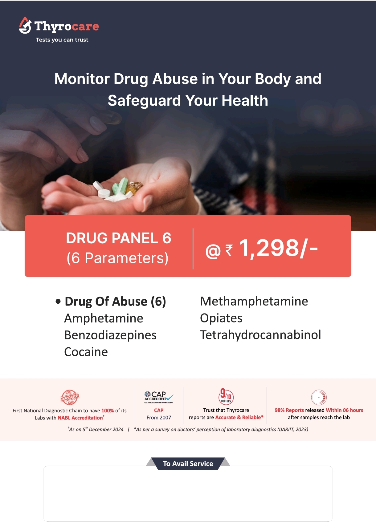 Drug Panel 6 Test