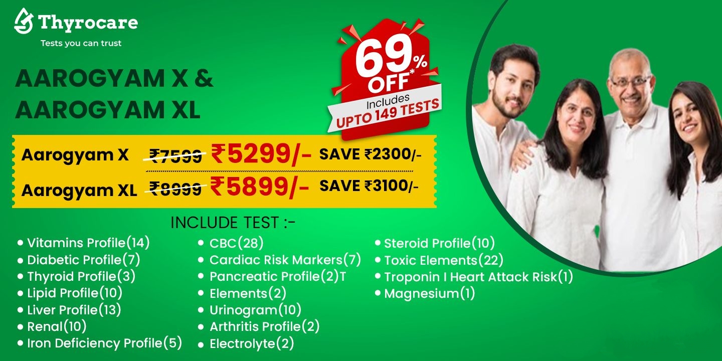 Aarogyam X & Aarogyam XL Health Test Packages