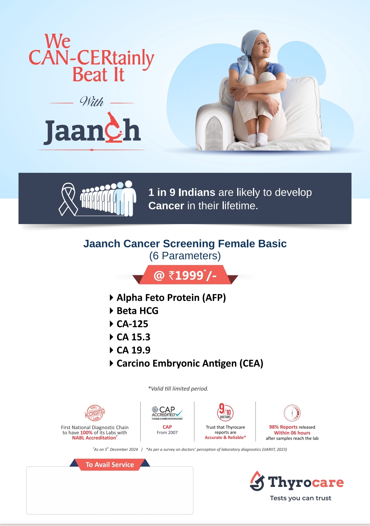 Jaanch Cancer Screening Female Basic
