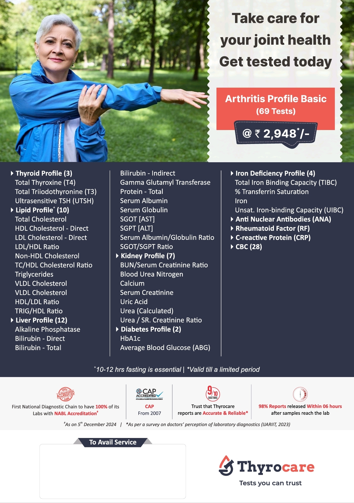 Arthritis Profile Basic (69 Tests)