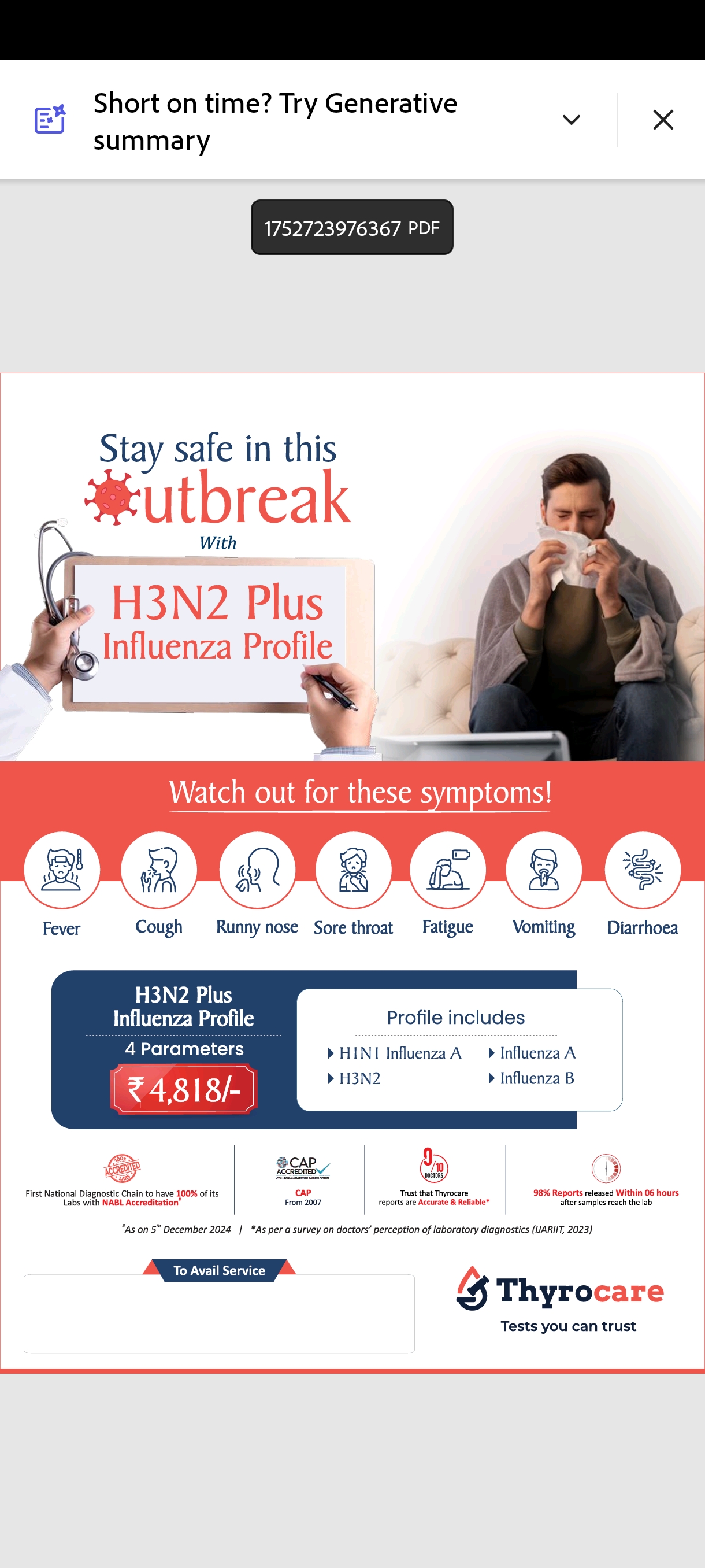 H3N2 Plus Influenza Profile