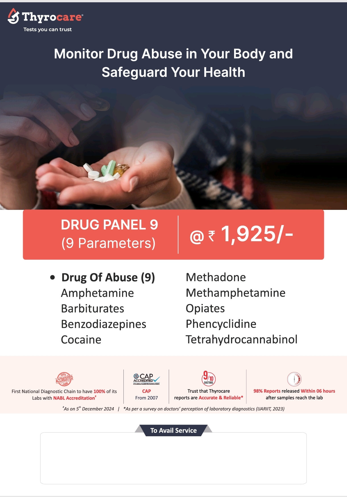 Drug Panel 9 (9 Parameters) Test