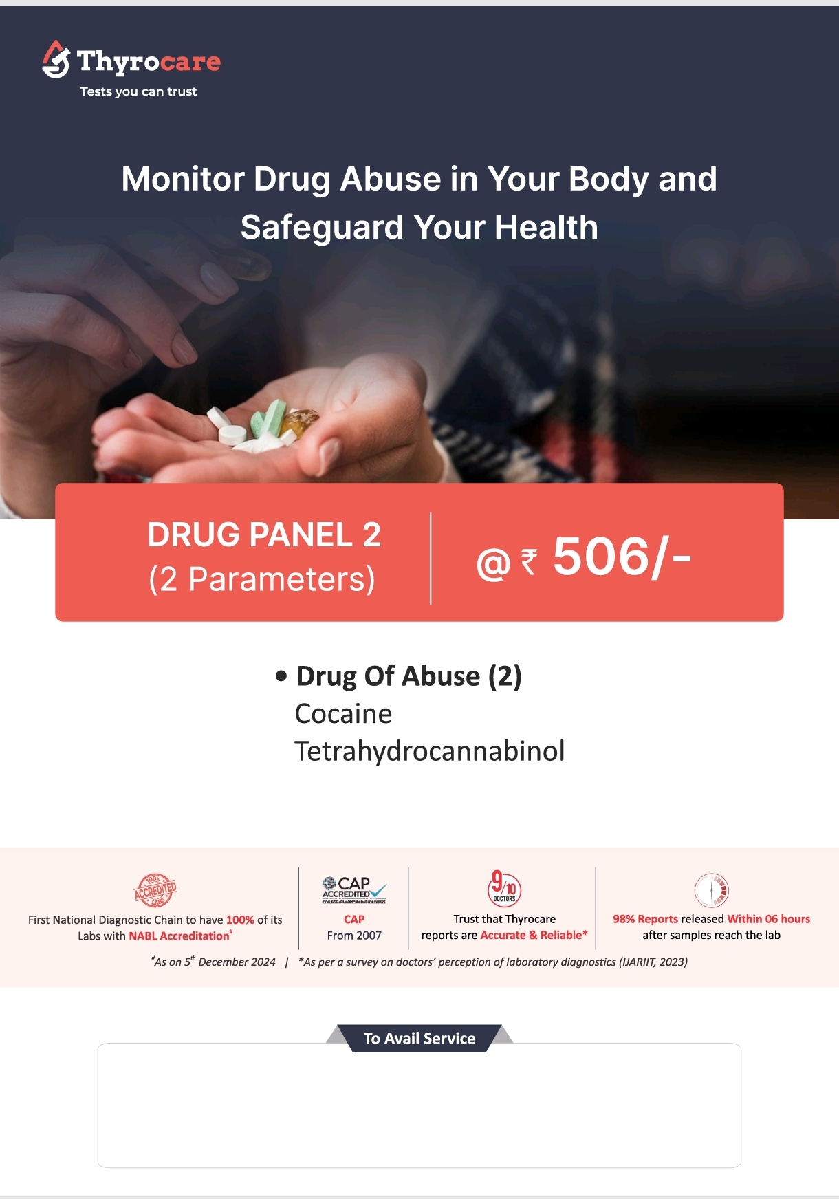 Drug Panel 2 (2 Parameters) Test