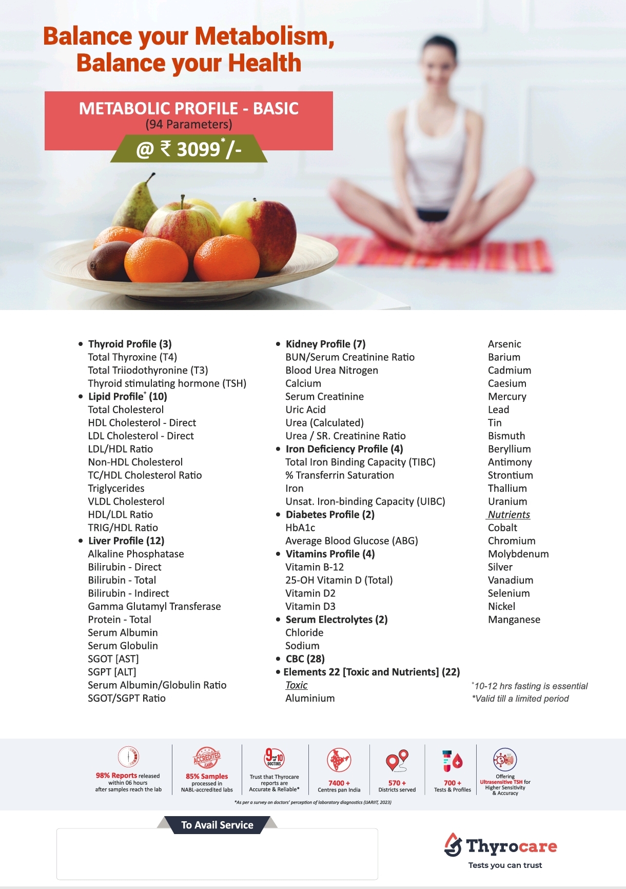 Metabolic Profile - Basic