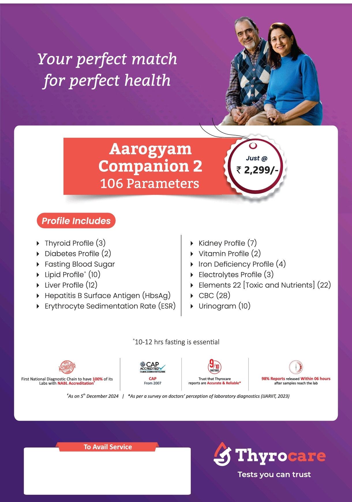 Aarogyam Companion 2 - 106 Parameters