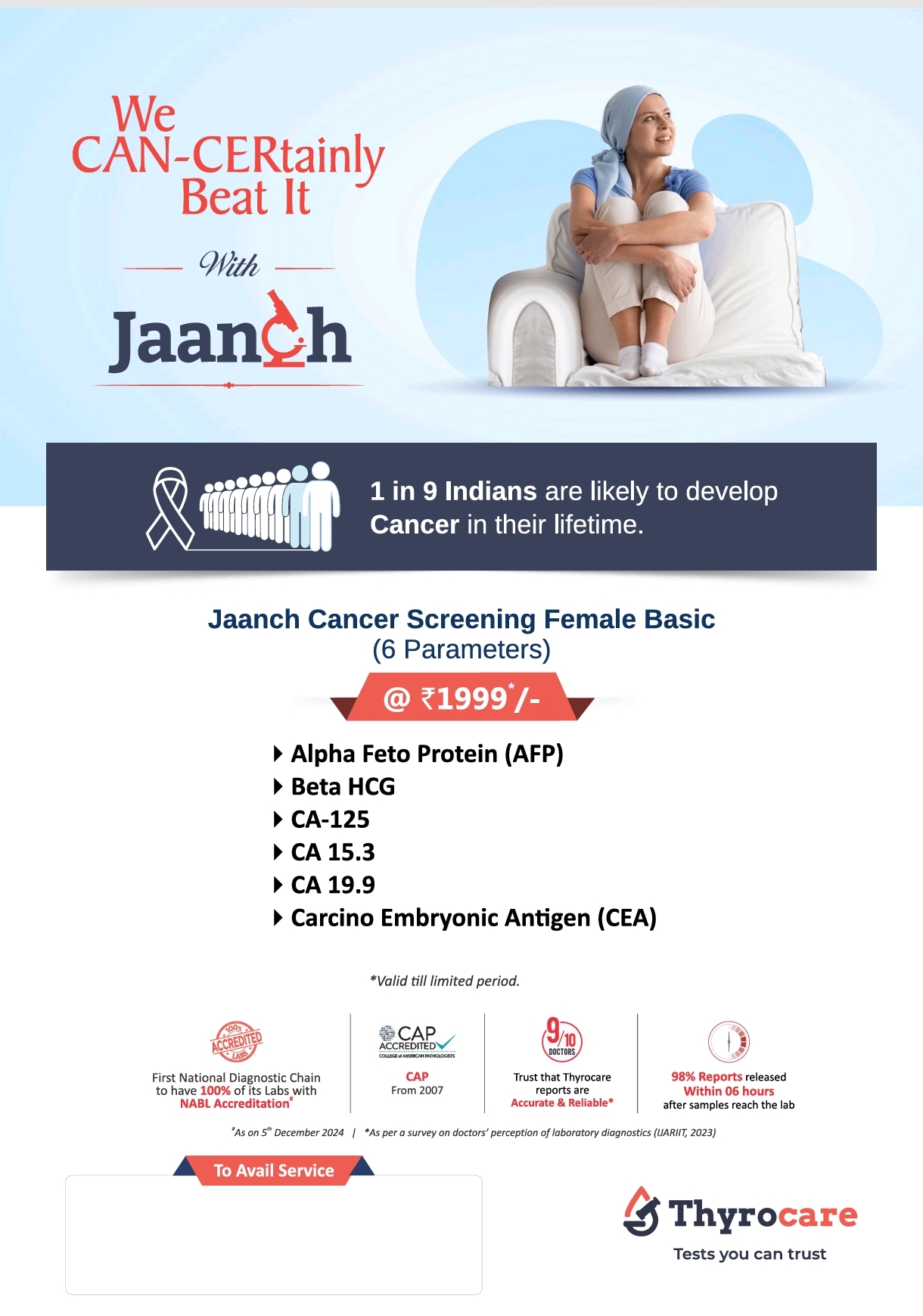 Jaanch Cancer Screening Female Basic