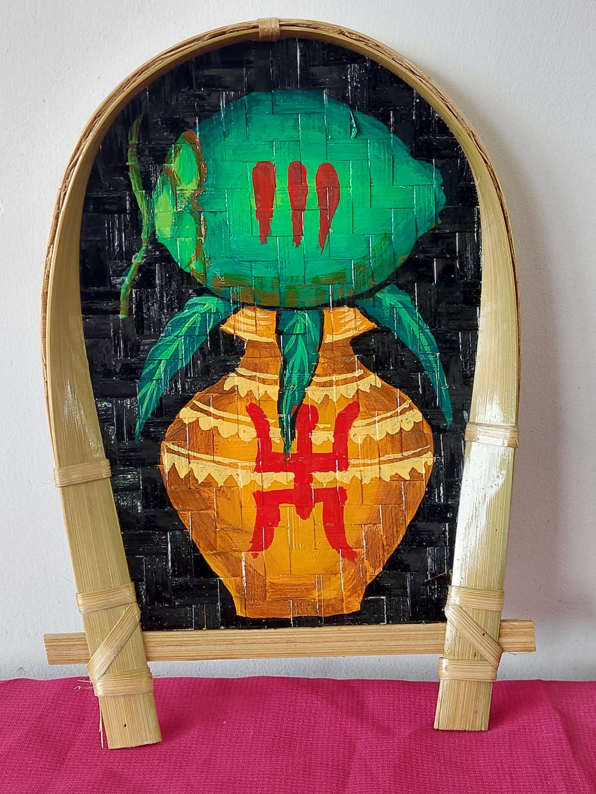 Handcrafted Bamboo Wall Art