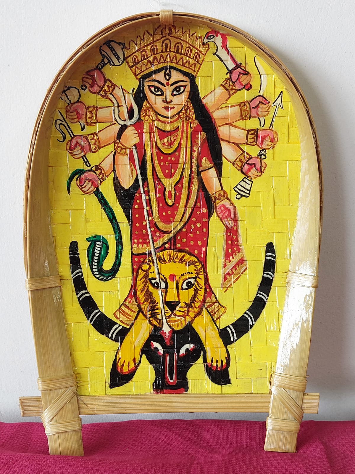 Handcrafted Durga Wall Hanging