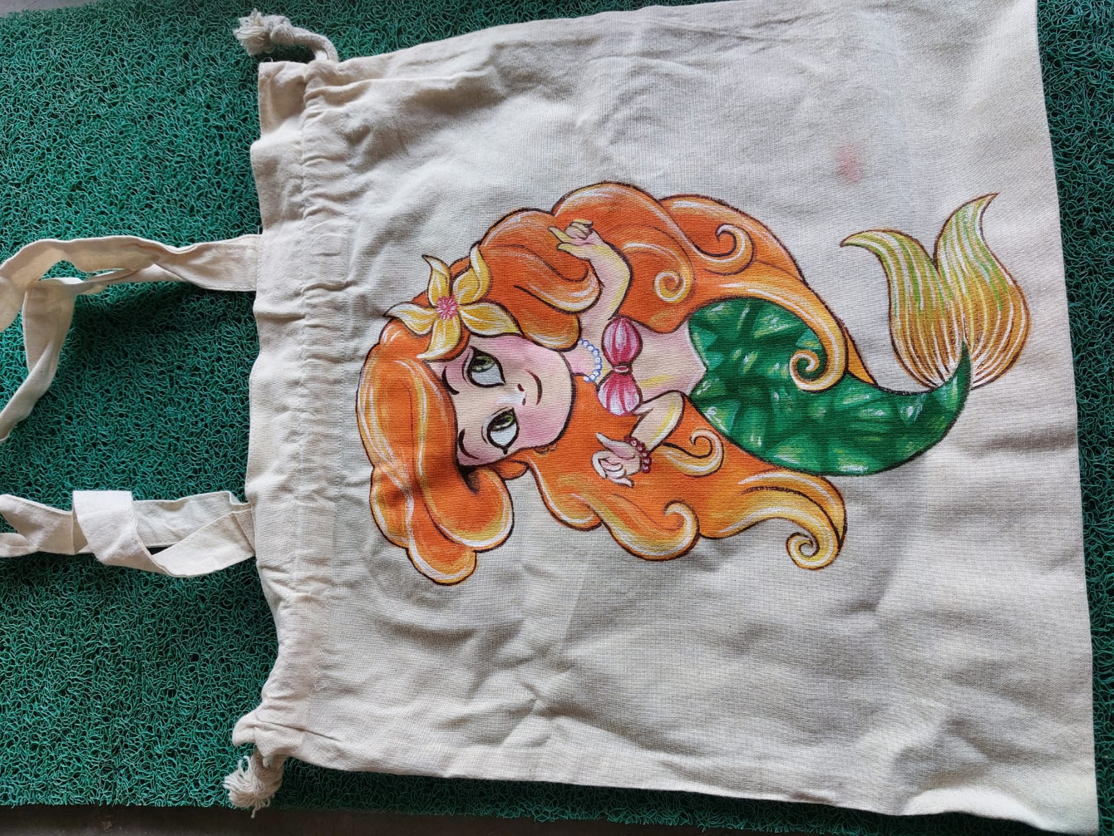 Mermaid Canvas Tote Bag