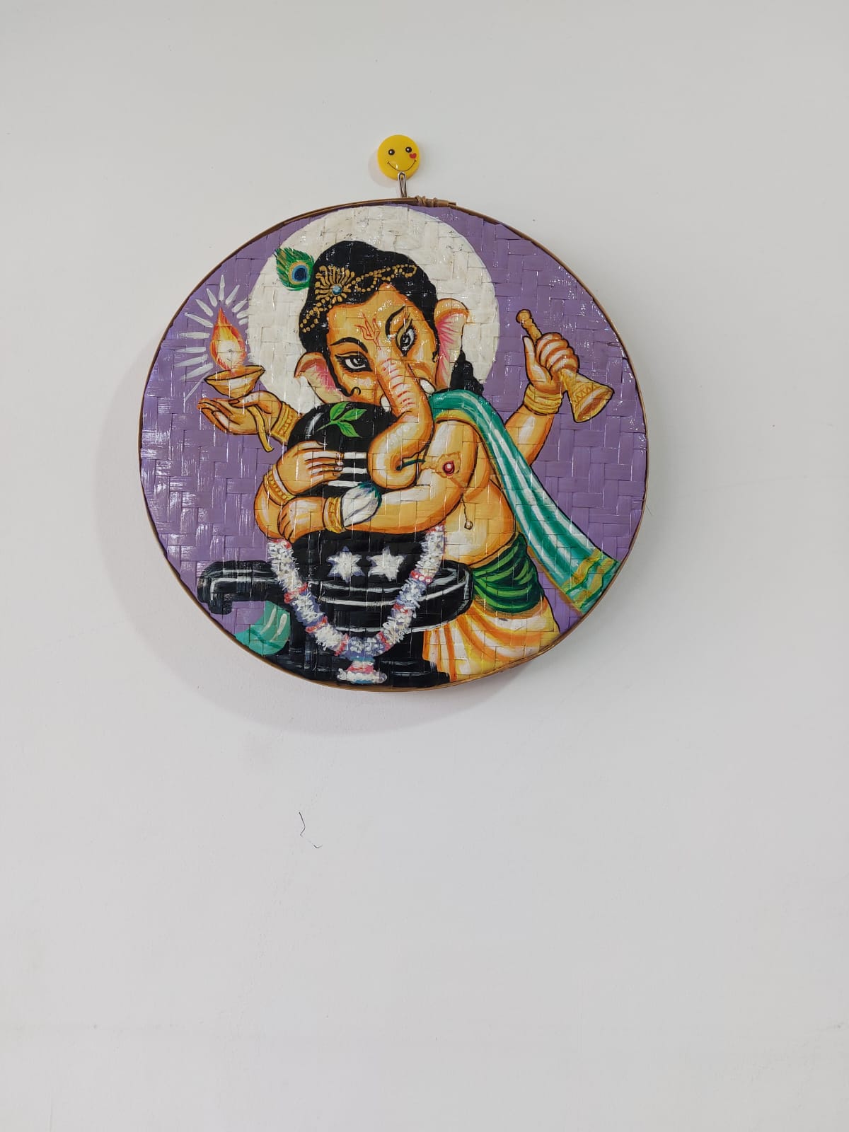 Handcrafted Wall Hanging with Lord Ganesha Art