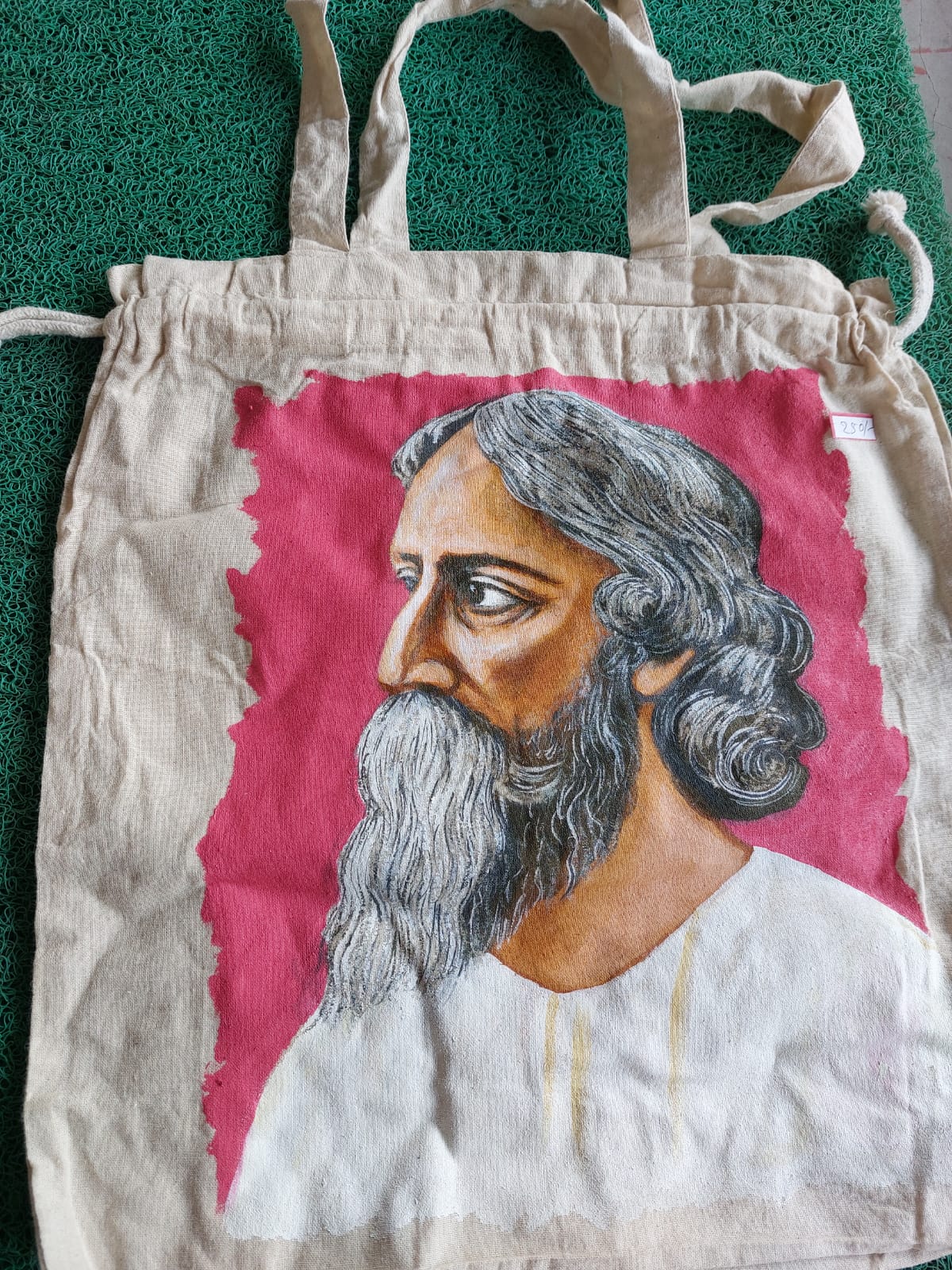 Hand-painted Canvas Tote Bag
