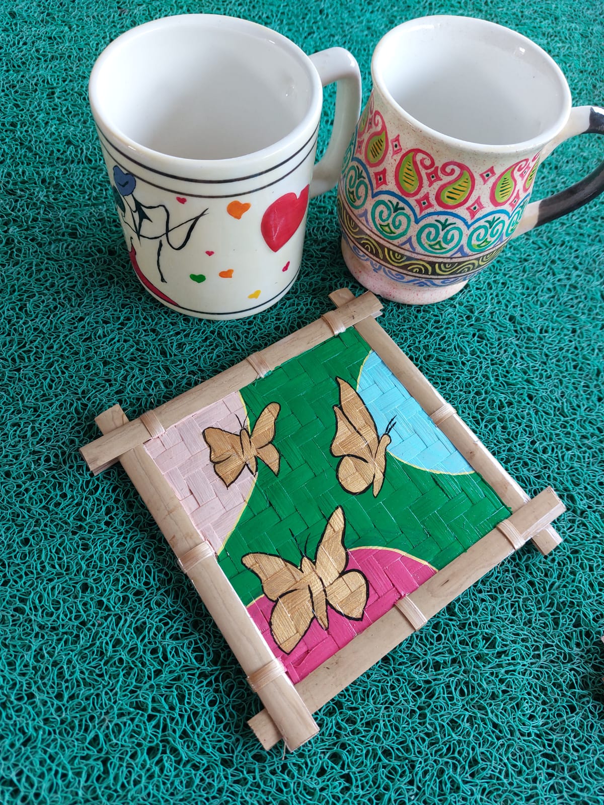 Handcrafted Butterfly Coaster