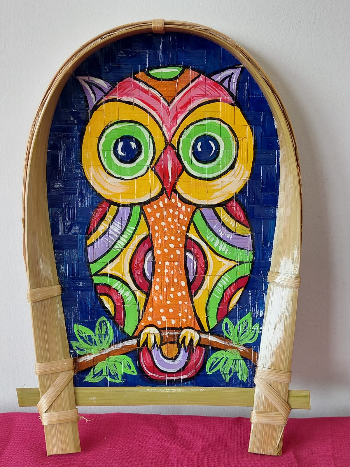 Hand-painted Owl Wall Decor