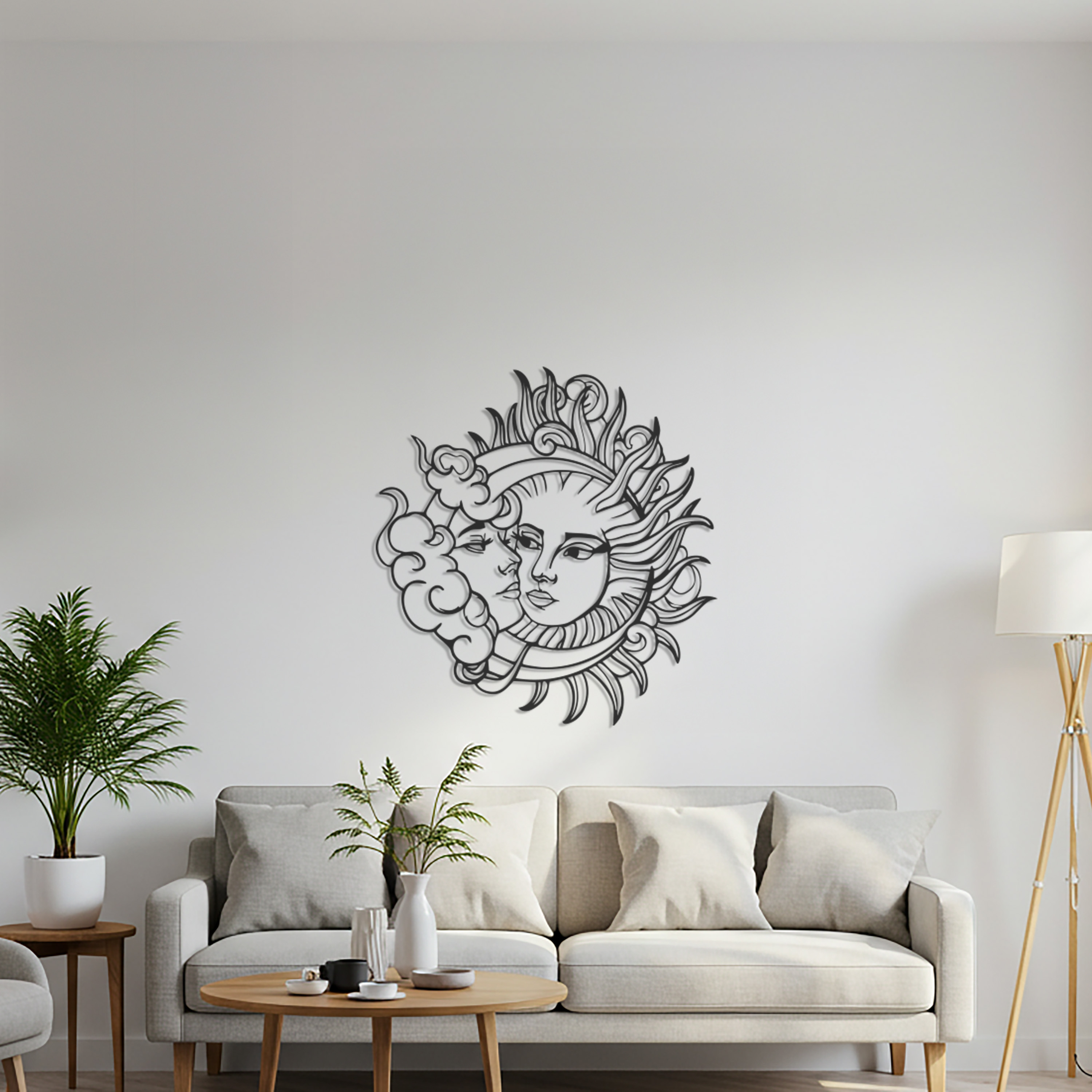 Artistic Sunburst Wall Mirror