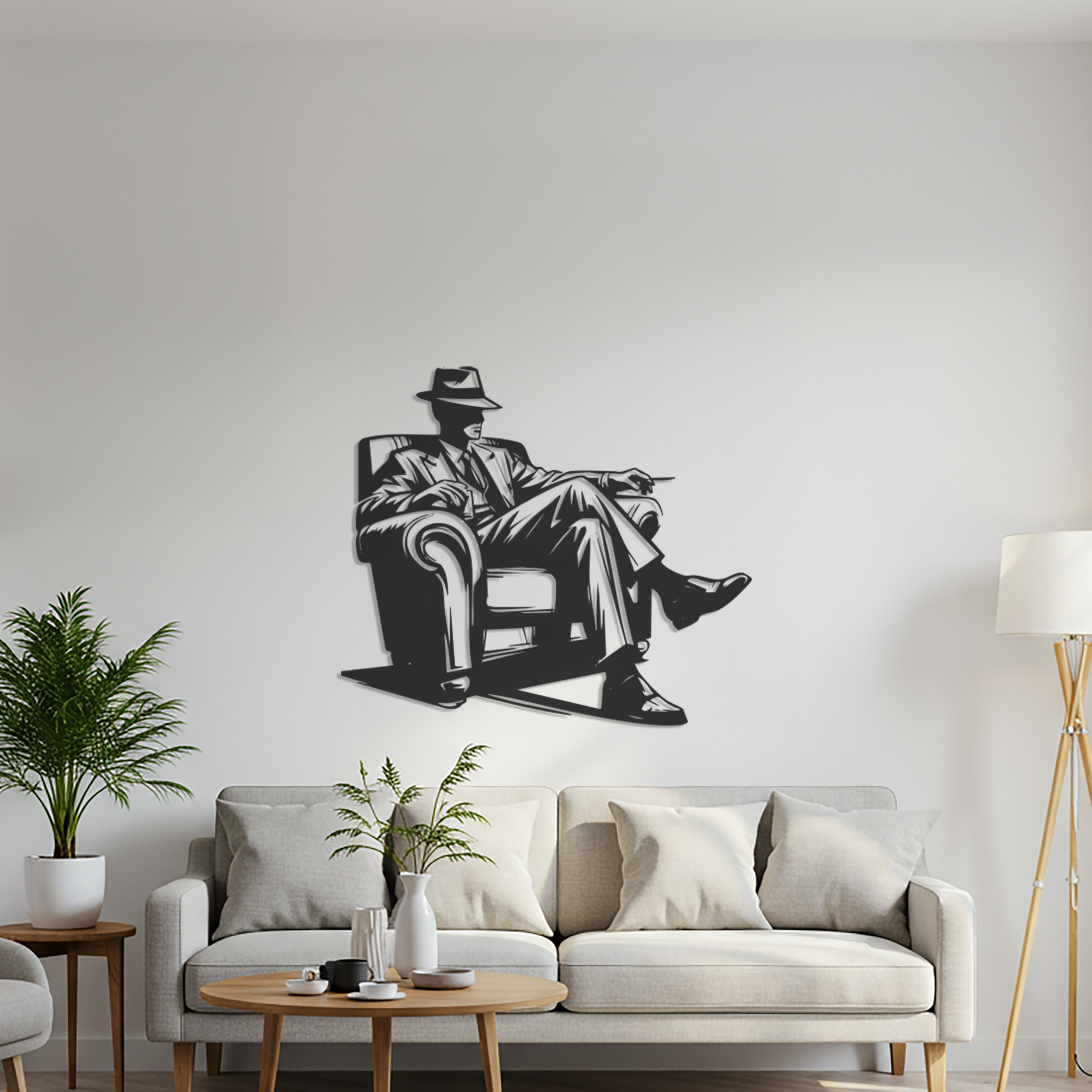 Modern Gentleman Wall Art Decal