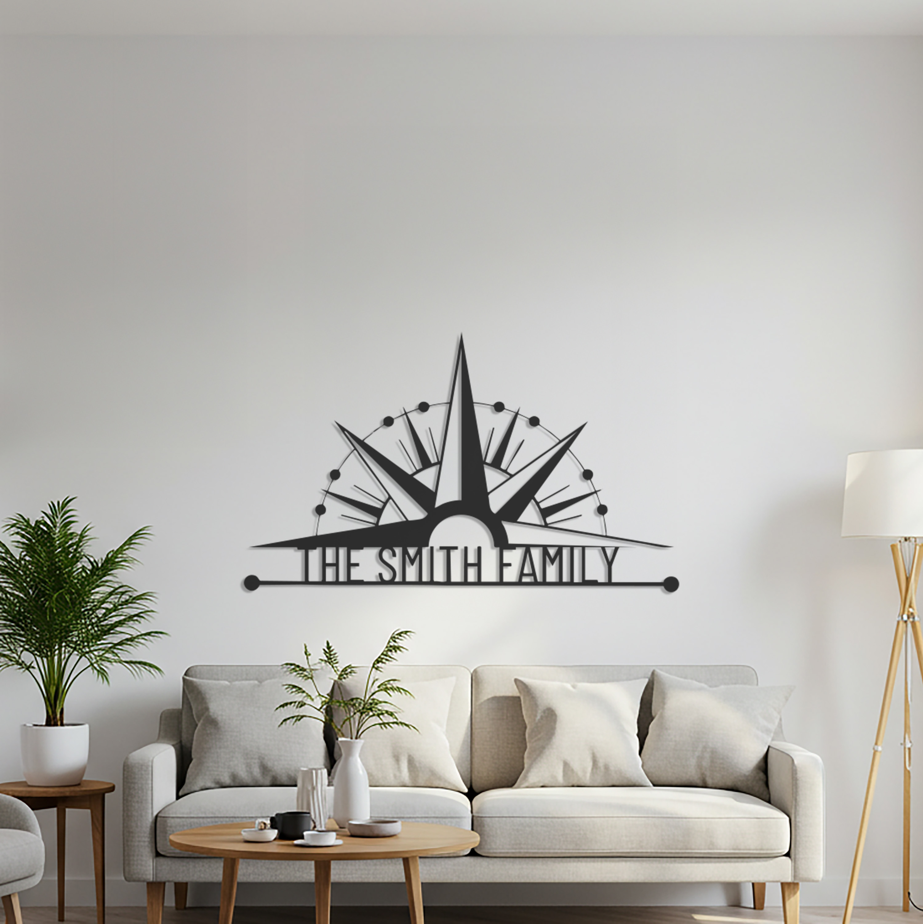 Custom Family Name Metal Wall Art