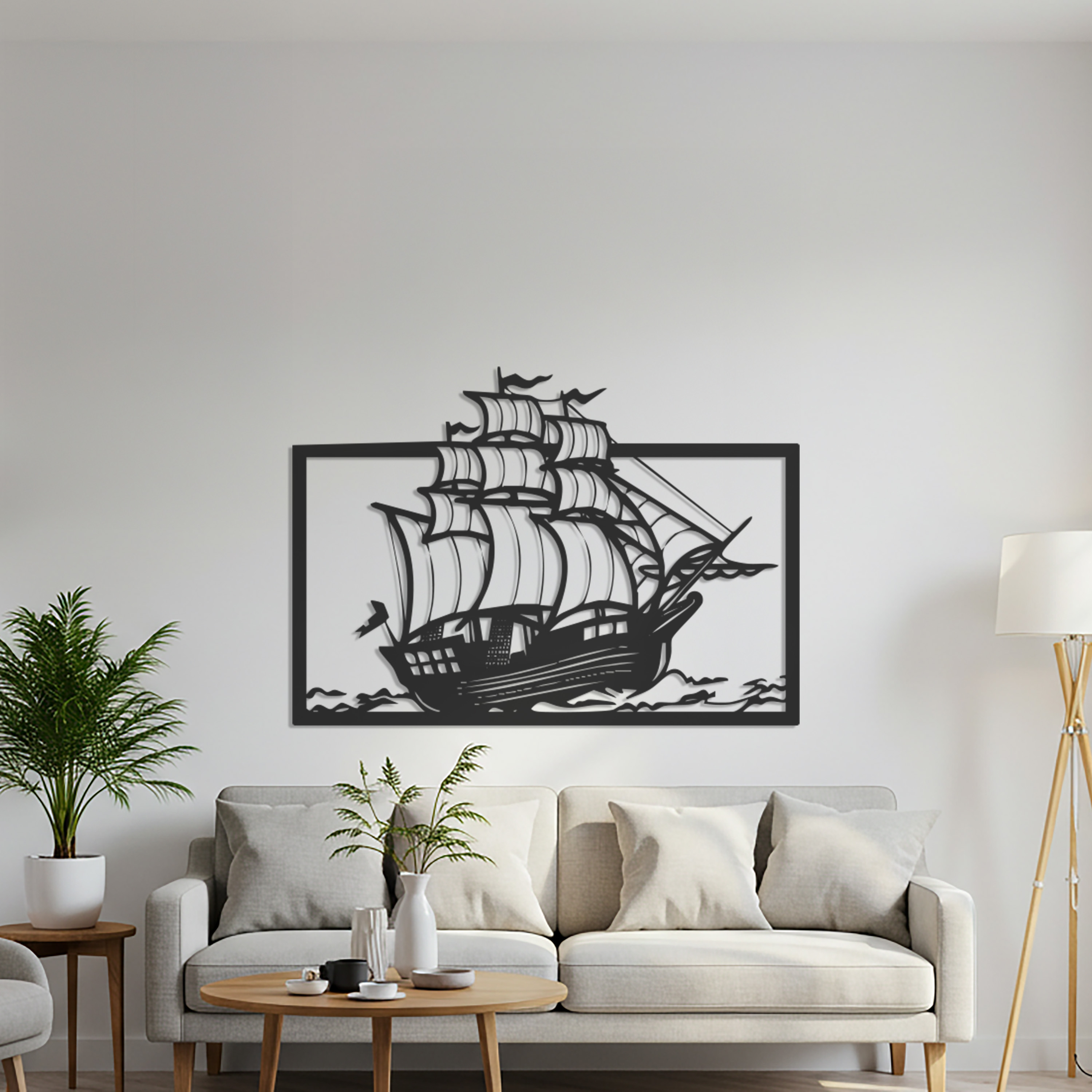 Metal Wall Art Sailboat