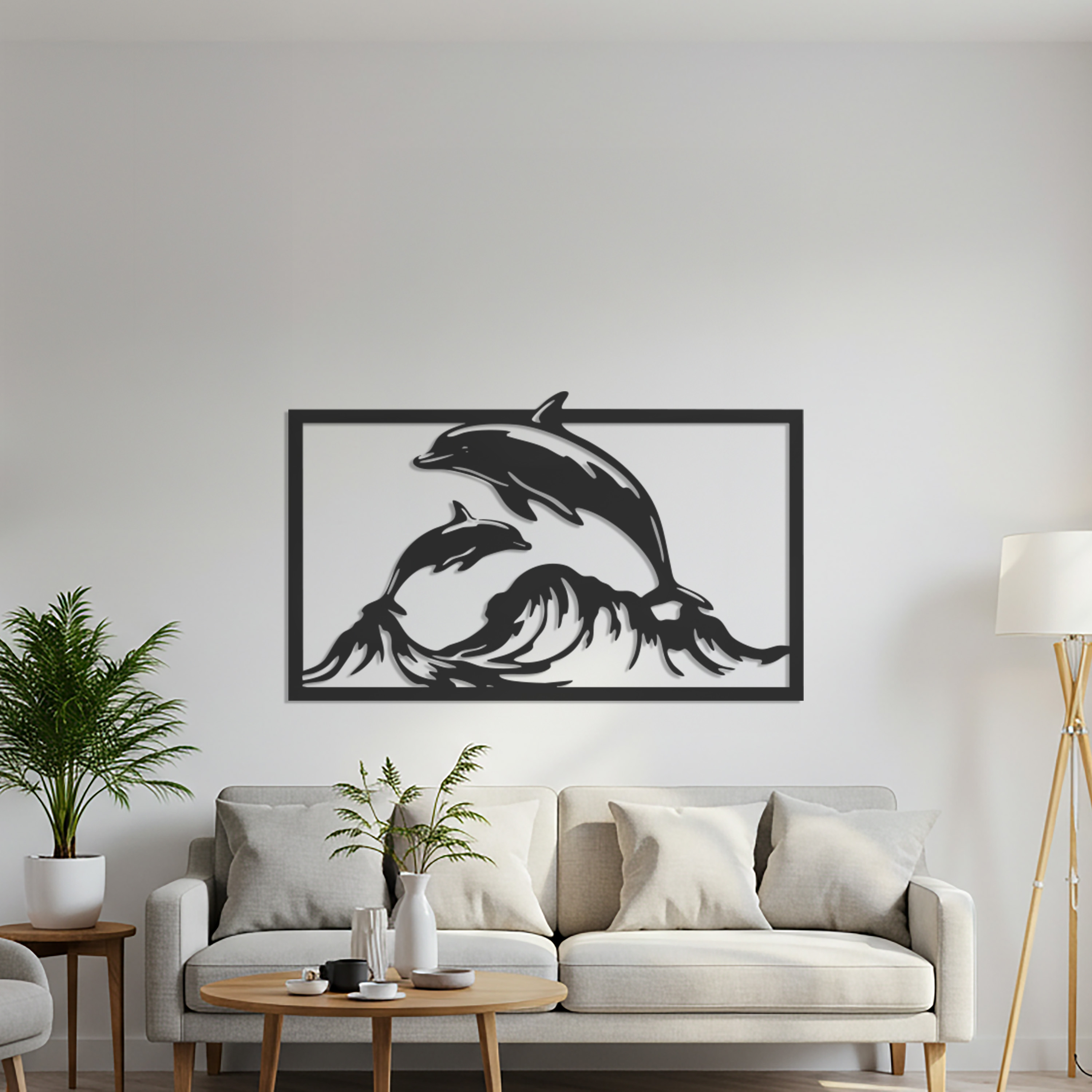 Dolphin Metal Wall Art